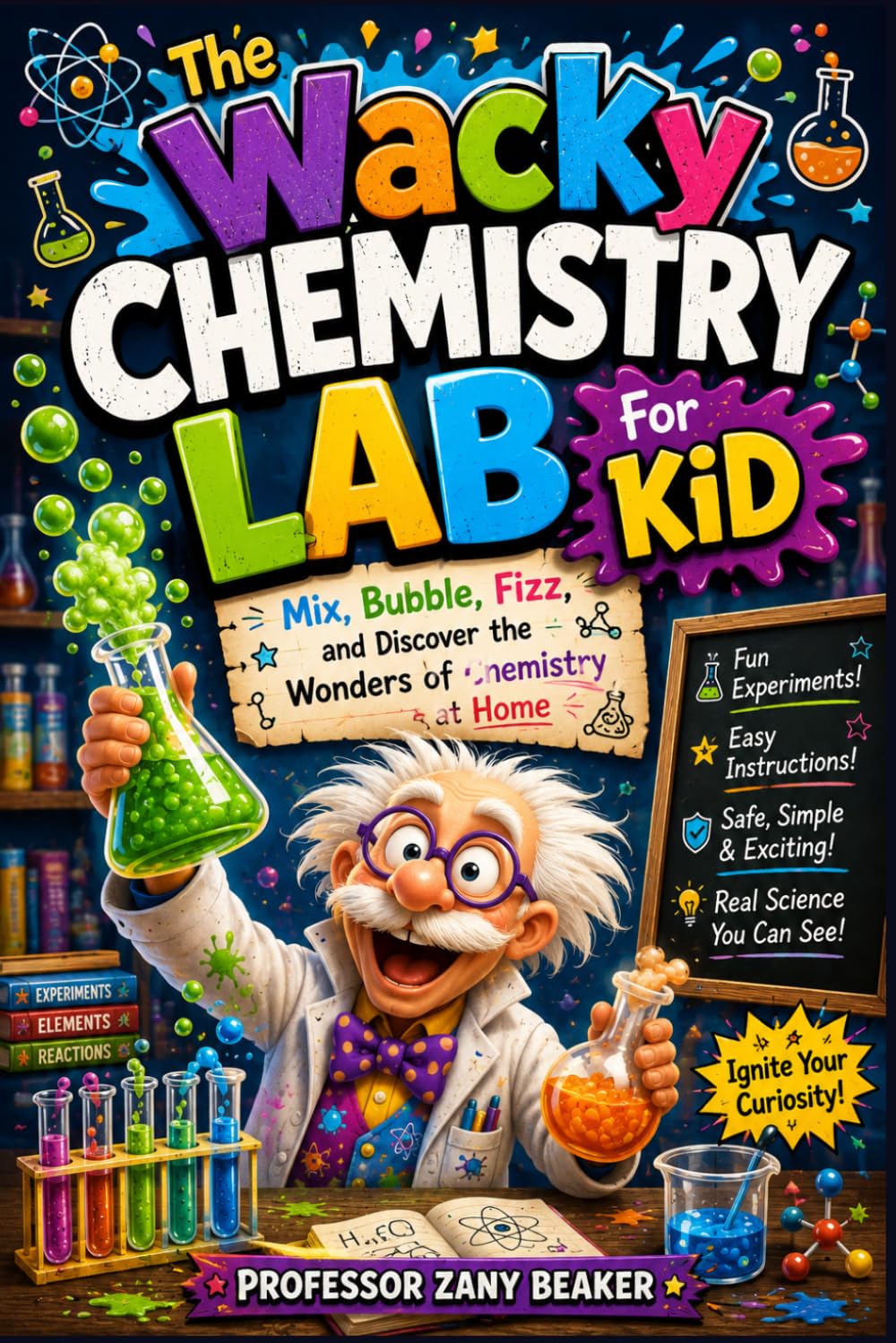 The Wacky Chemistry Lab For Kid: Mix, Bubble, Fizz, and Discover the Wonders of Chemistry at Home
