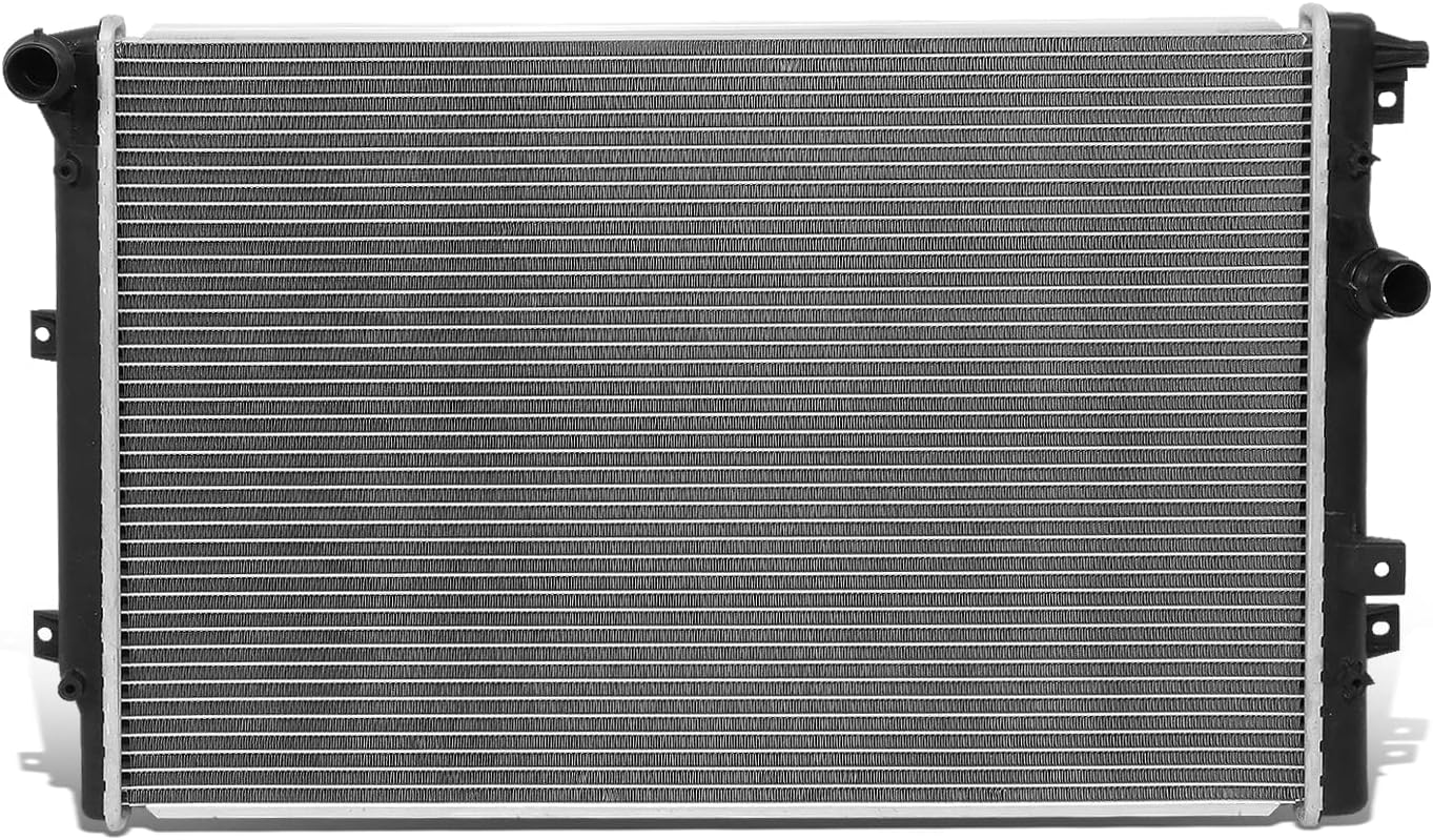DNA Motoring OEM-RA-13272 1-Row Aluminum Core Radiator Compatible with 2009-2016 Tiguan 1.4L 2.0L,25-9/16" W X 16-15/16" H X 1" D,1-1/4" Inlet / 1-1/4" Outlet 09-16 Tiguan 1.4L 2.0L