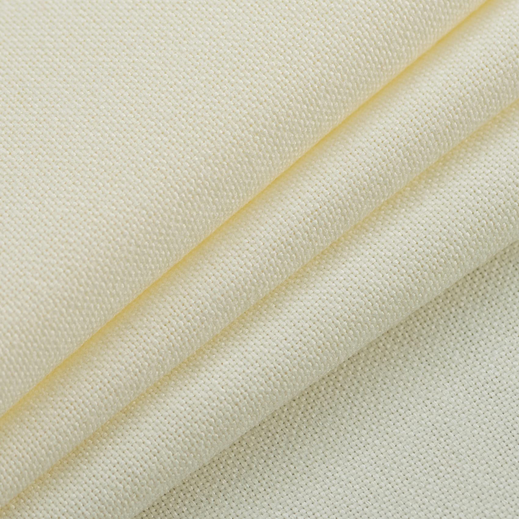 UPOPO Lot de 3 rideaux et cantonnière ivoire pour cuisine, fenêtre de cuisine, rideaux courts texturés en lin, pour salle de bain, café, sous-sol, passe-tringle, 76,2 cm
