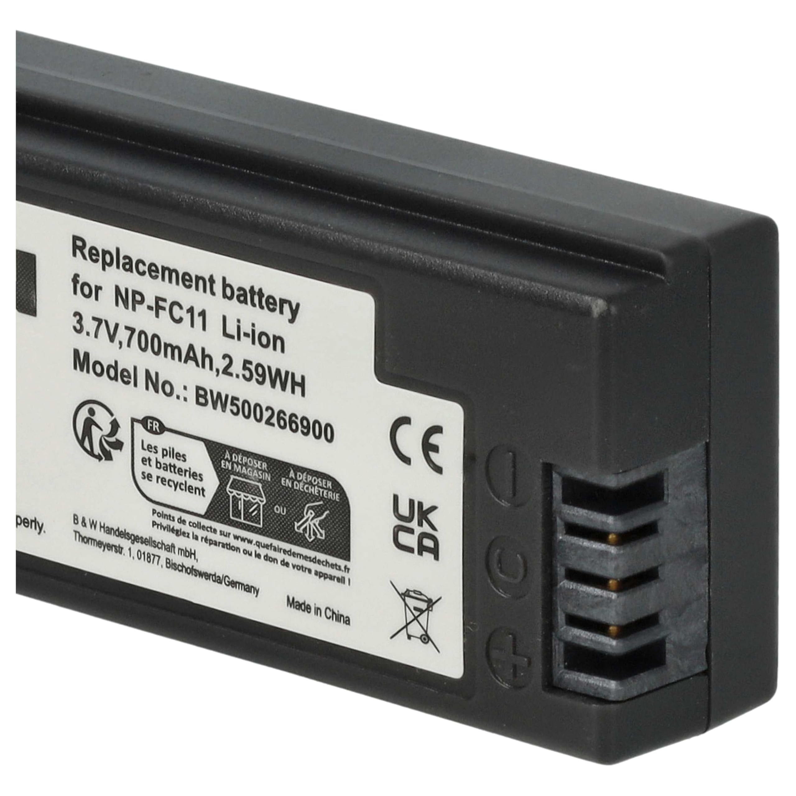 Batteria per Sony Alpha 100 1400mAh 7,4V