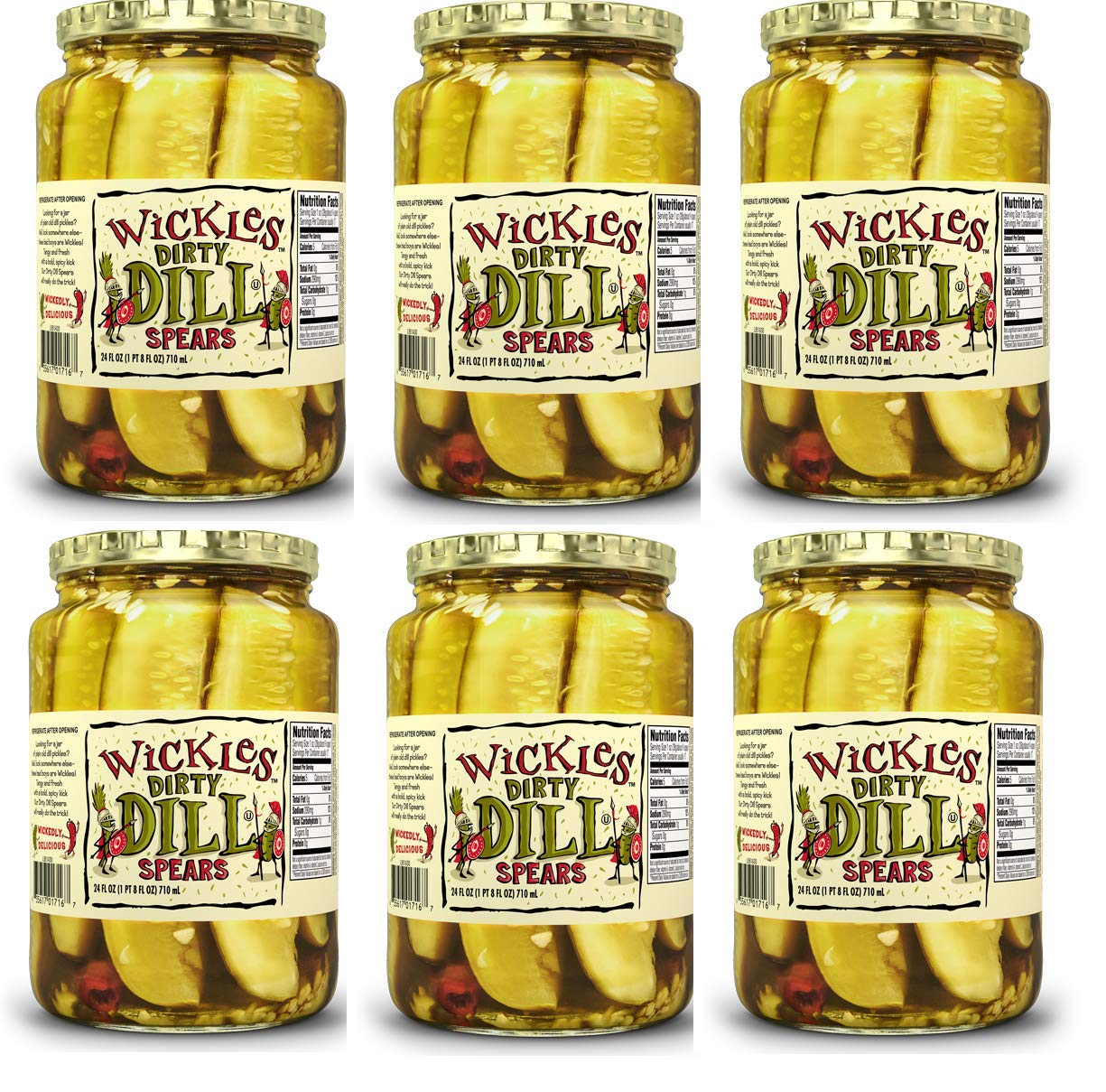 WicklesDirty Dill Spears (24 Fl Oz (Pack of 6))