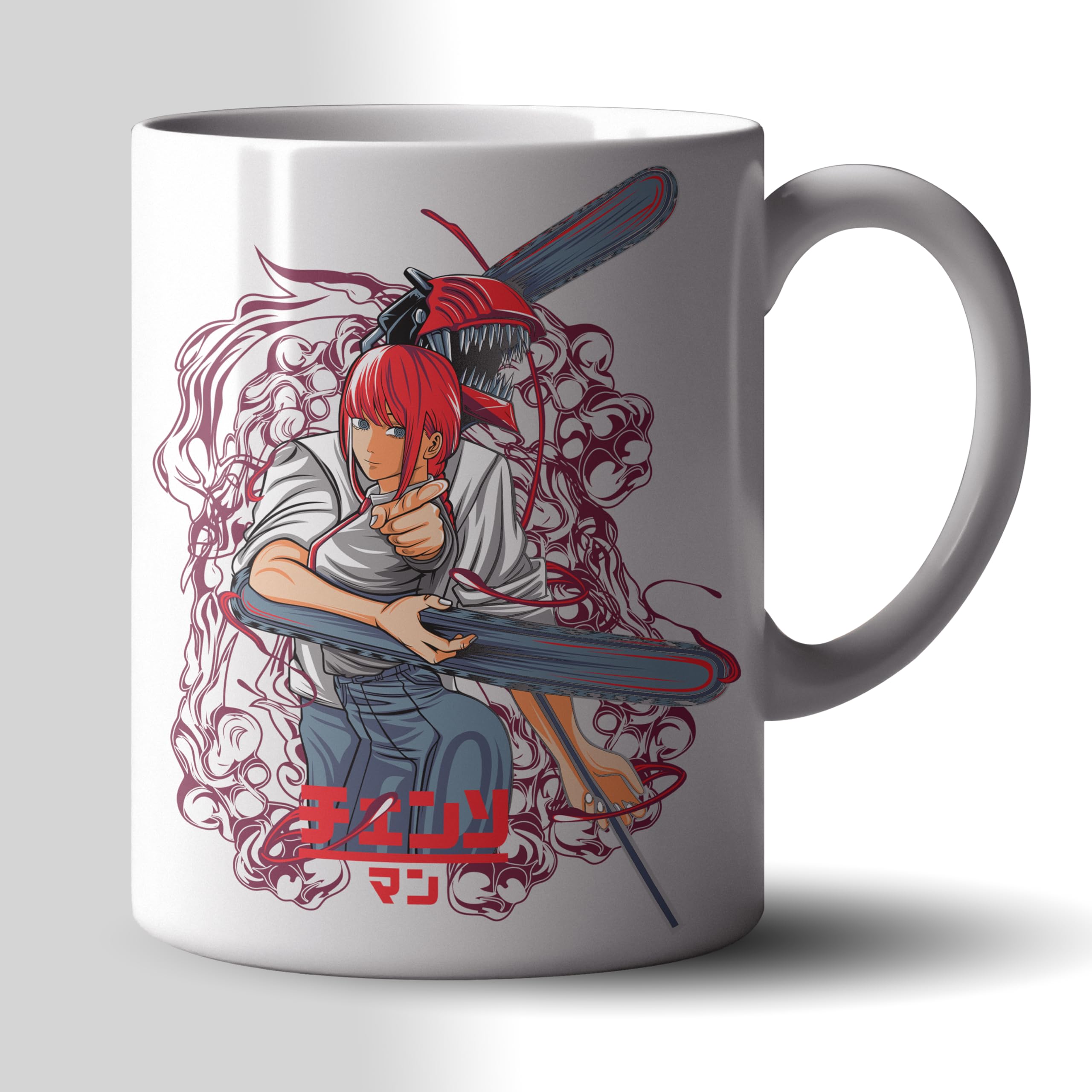 Buy Custom Hub Anime Chainsaw Man and Makima Printed Coffee Mug 