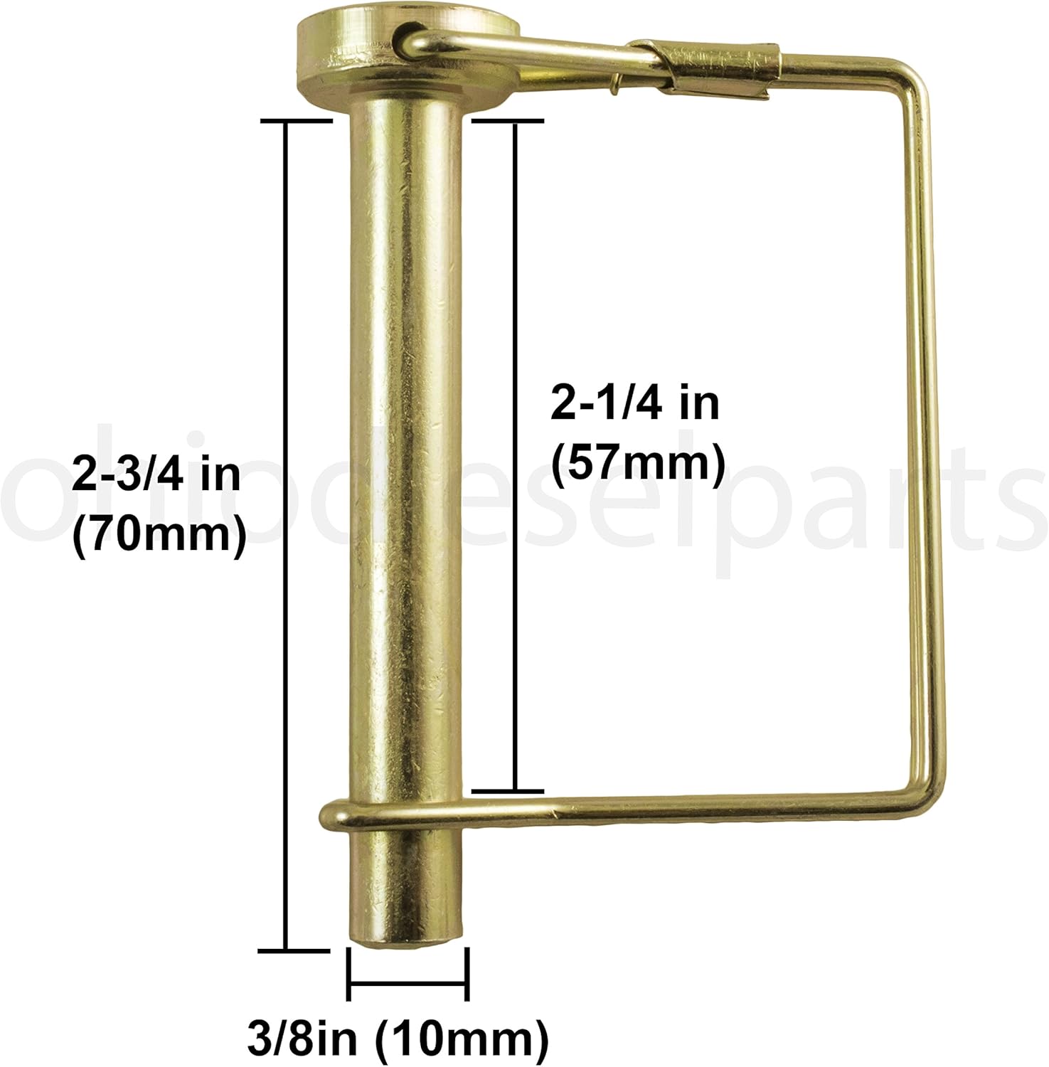 PTO Square Shaft Locking Pin 3/8" x 2-1/4" (Pack of 10)