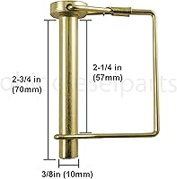 Vista 2 de Pasador de bloqueo de eje cuadrado PTO 3/8" x 2-1/4" (paquete de 3)