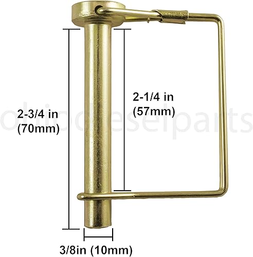 Miniatura 2 de Pasador de bloqueo de eje cuadrado PTO 3/8" x 2-1/4" (paquete de 3)