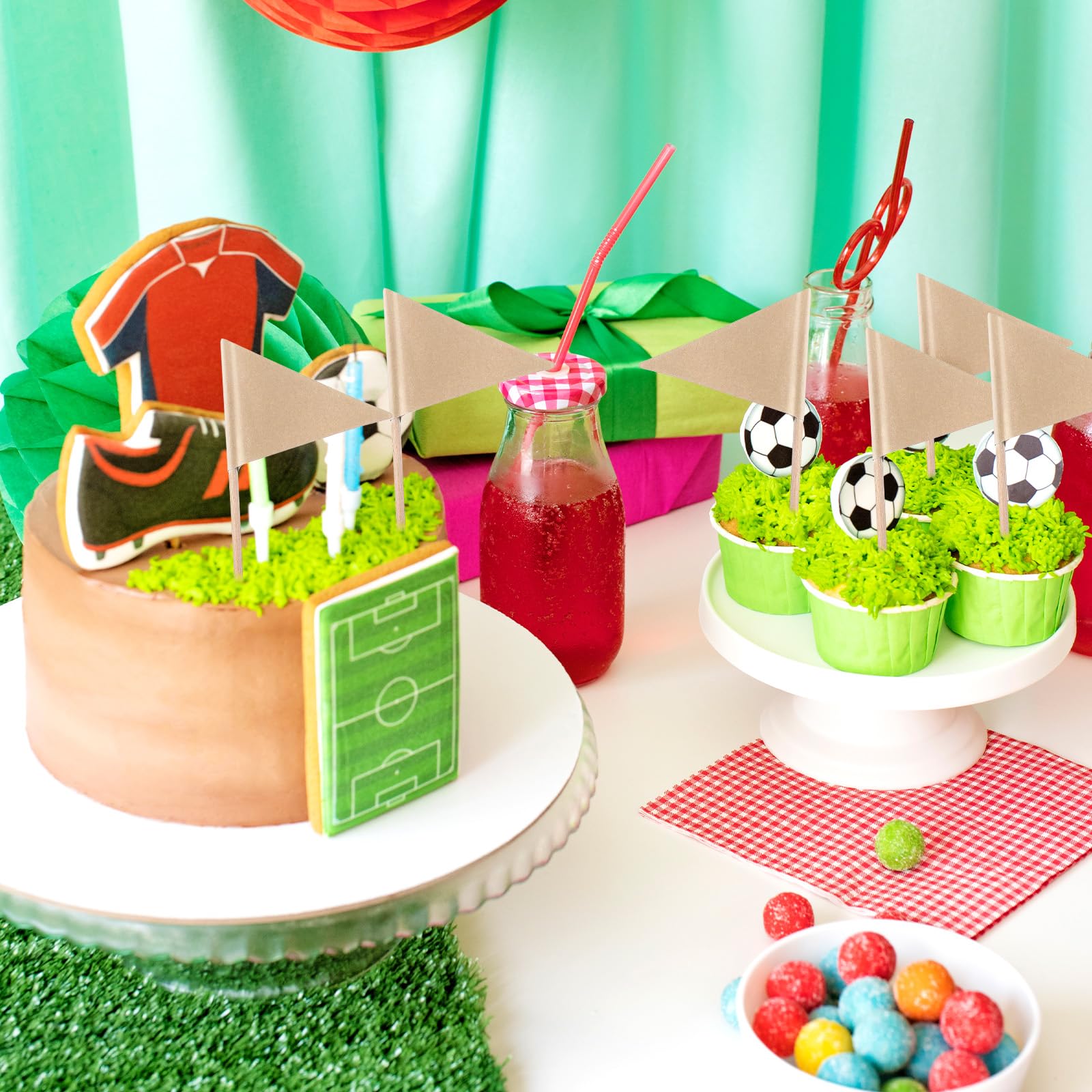 Lot De 300 Drapeaux Cure-dents Kraft - Pour Cupcakes, Fromages, Buffets - Marqueurs Alimentaires