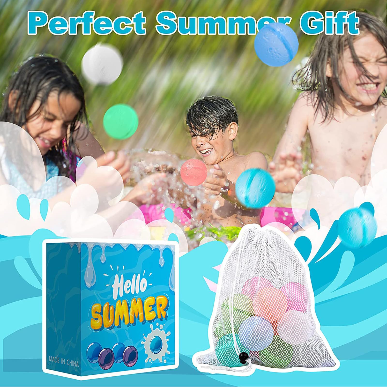 Globos De Agua Reutilizables 12 Bolas De Agua Que Brillan... | Cuotas Globos De Agua Reutilizables 12 Bolas De Agua Que Brillan... | Cuotas