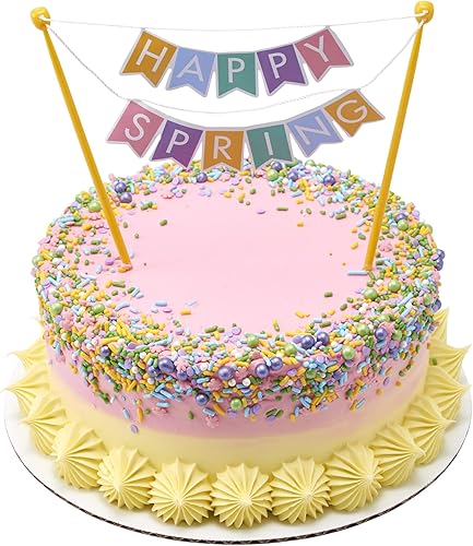 Miniatura 6 de DECOPAC Bloom Sweet Bloom Deluxe Fusion Mix, 26 onzas, chispas de caramelo en recipiente de mano, gránulos comestibles para pasteles de celebración,