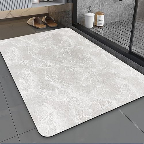 Miniatura 1 de HERA BEAUTY Tapete de baño súper absorbente, de secado rápido, de goma antideslizante, fácil de limpiar, lavable a máquina, tapetes delgados para