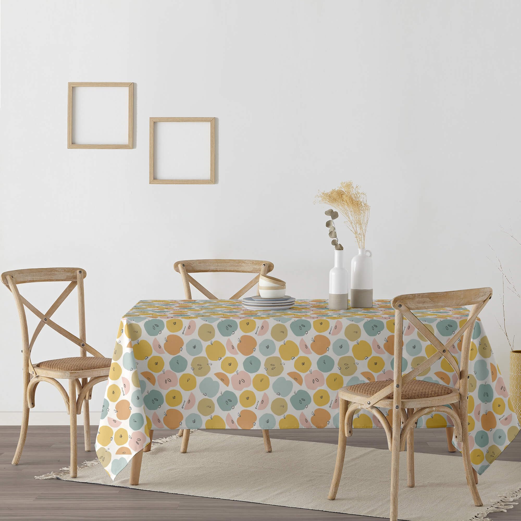 BELUM Nappe en résine anti-taches Masterchef Taille : 300 x 140 cm Modèle : 0400-42 Tissu : 100% coton - Nappe non-toile cirée toucher coton très doux - Nappe imperméable à l'eau répulsif liquide