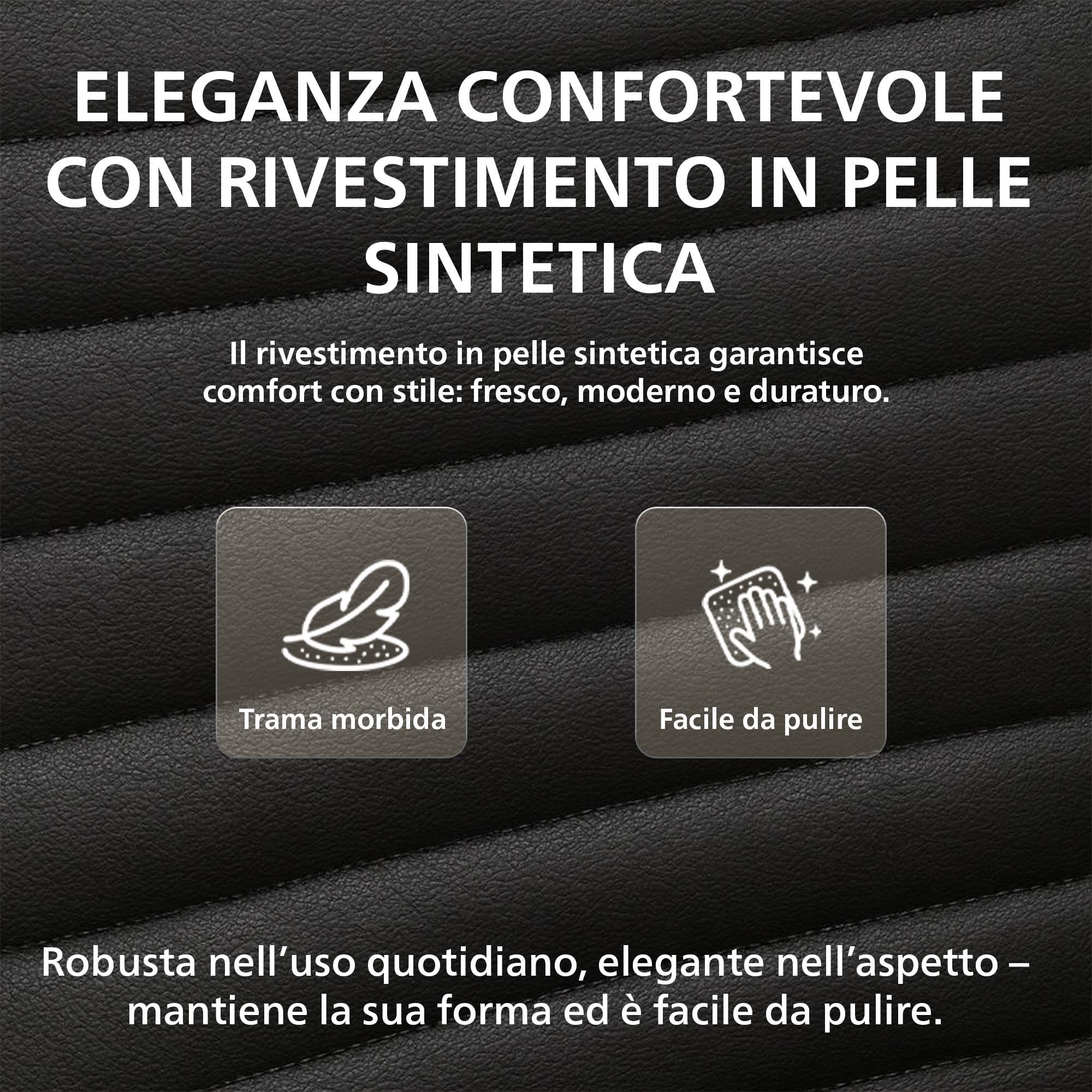 CLP Sedia da ufficio ergonomica Hakon, cantilever con braccioli, telaio in metallo cromato, sedia visitatore nera, sedia conferenza, Colore:nero