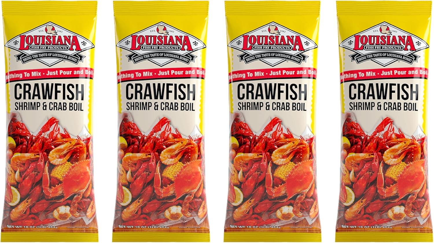 Louisiana Crawfish Shrimp & Crab Boil Seasoning 16oz (4pk) by Louisiana