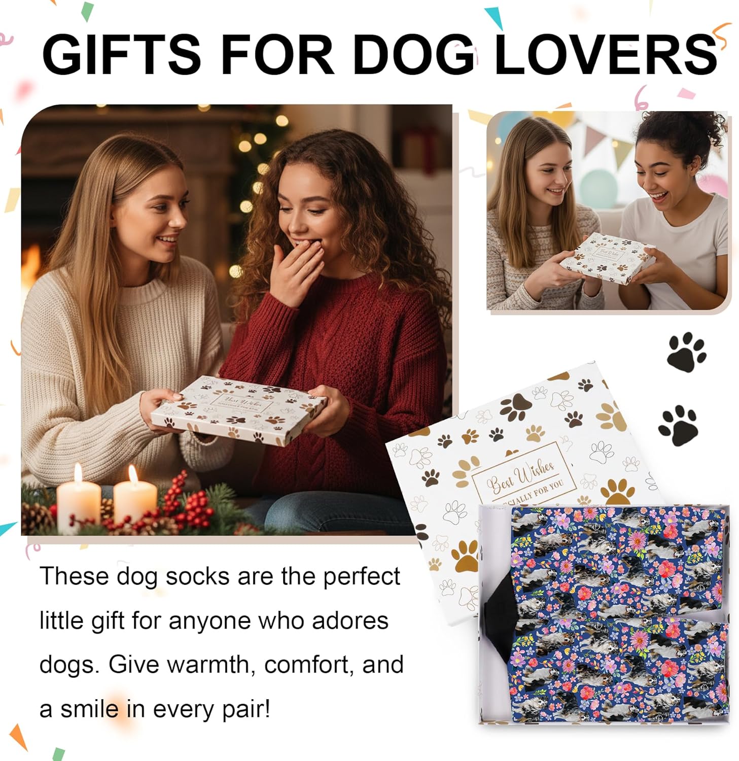 Dogs Socks for Women, Dog Lover Gifts for Women, Funny Novelty Soft Comfort Socks, Gift for Dog Mom - Image 6