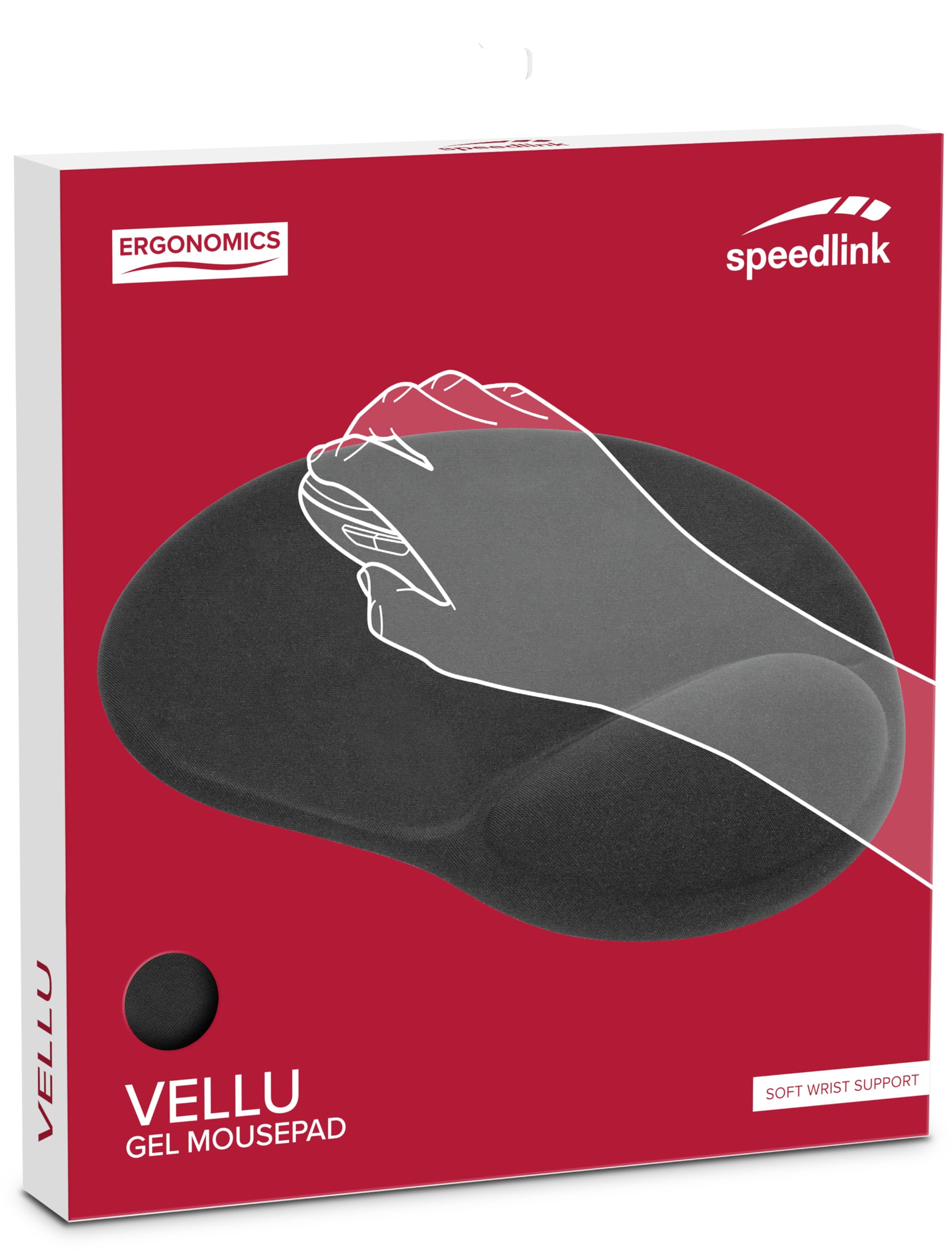 Speedlink Vellu podkładka pod mysz z żelowym podparciem na nadgarstek