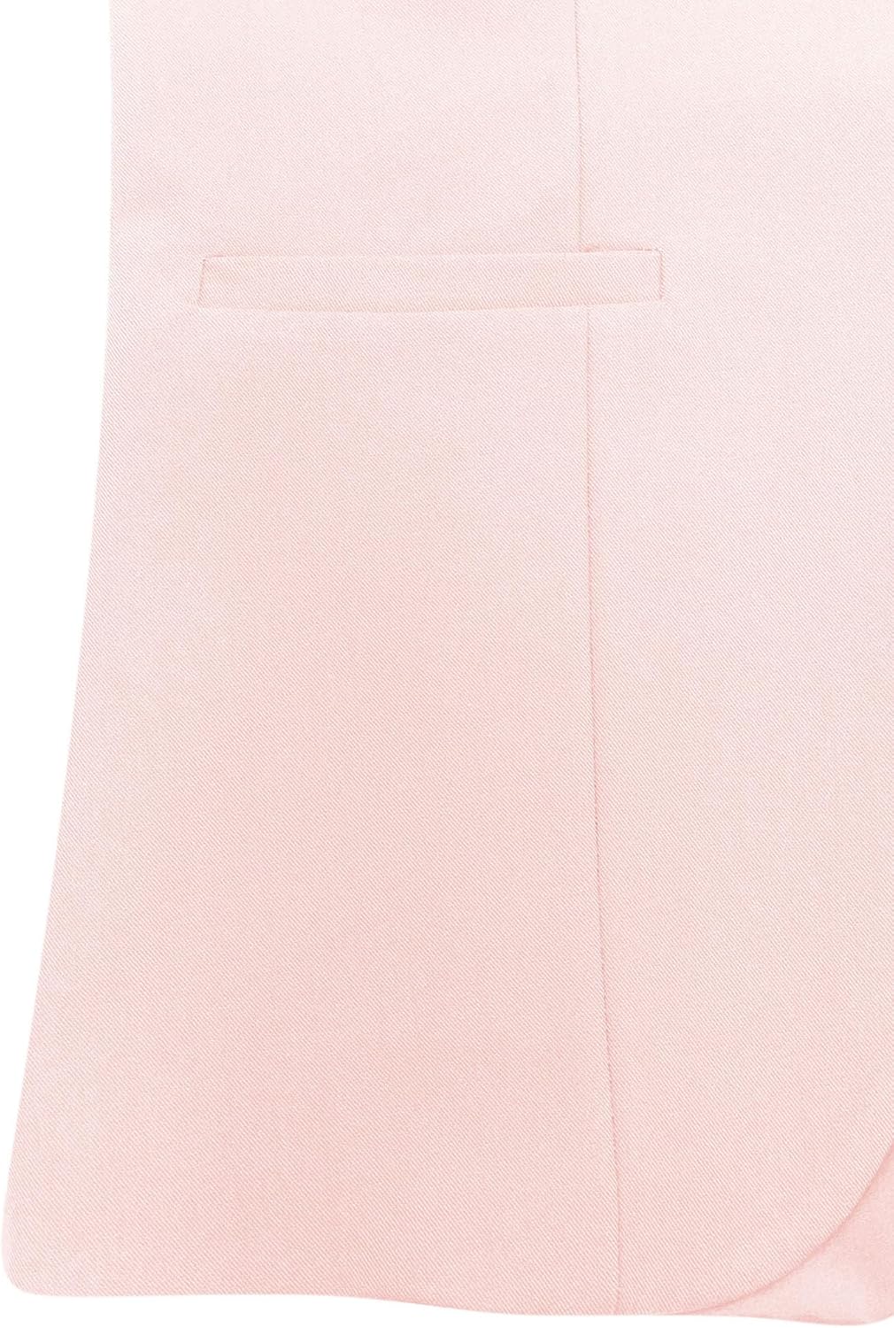 Fallorchid Womens Business Button Sleeveless V Neck Vest Fully Lined Suit Jacket Waistcoat - Image 4