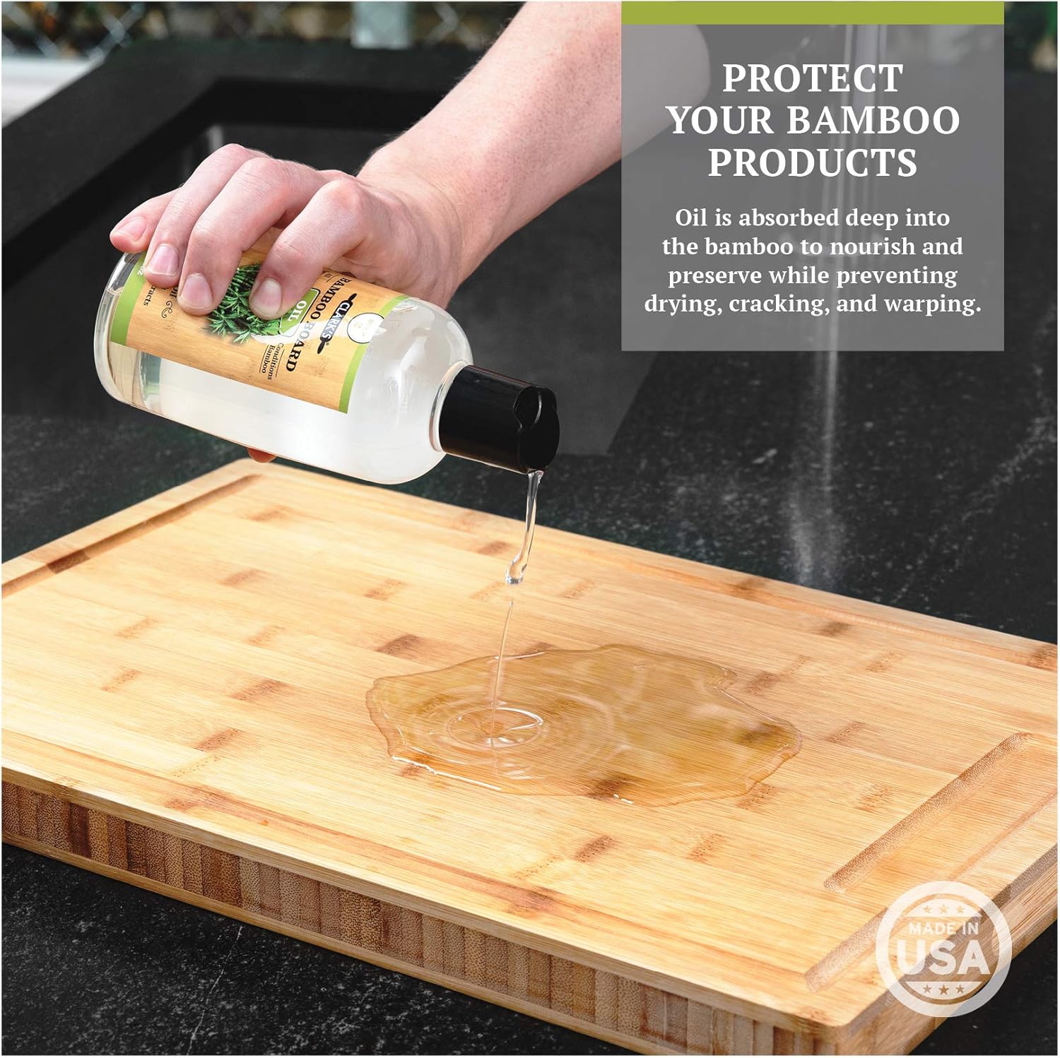 Buy Bamboo Board Oil 12oz By Clark S Enriched With Lemongrass Extract Specially Formulated For Bamboo Cutting Boards And All Things Bamboo Online In Turkey B078sfsv15