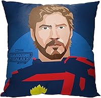 Vista 8 de Northwest Almohada Guardianes de la Galaxia, 18 x 18 pulgadas, Drax