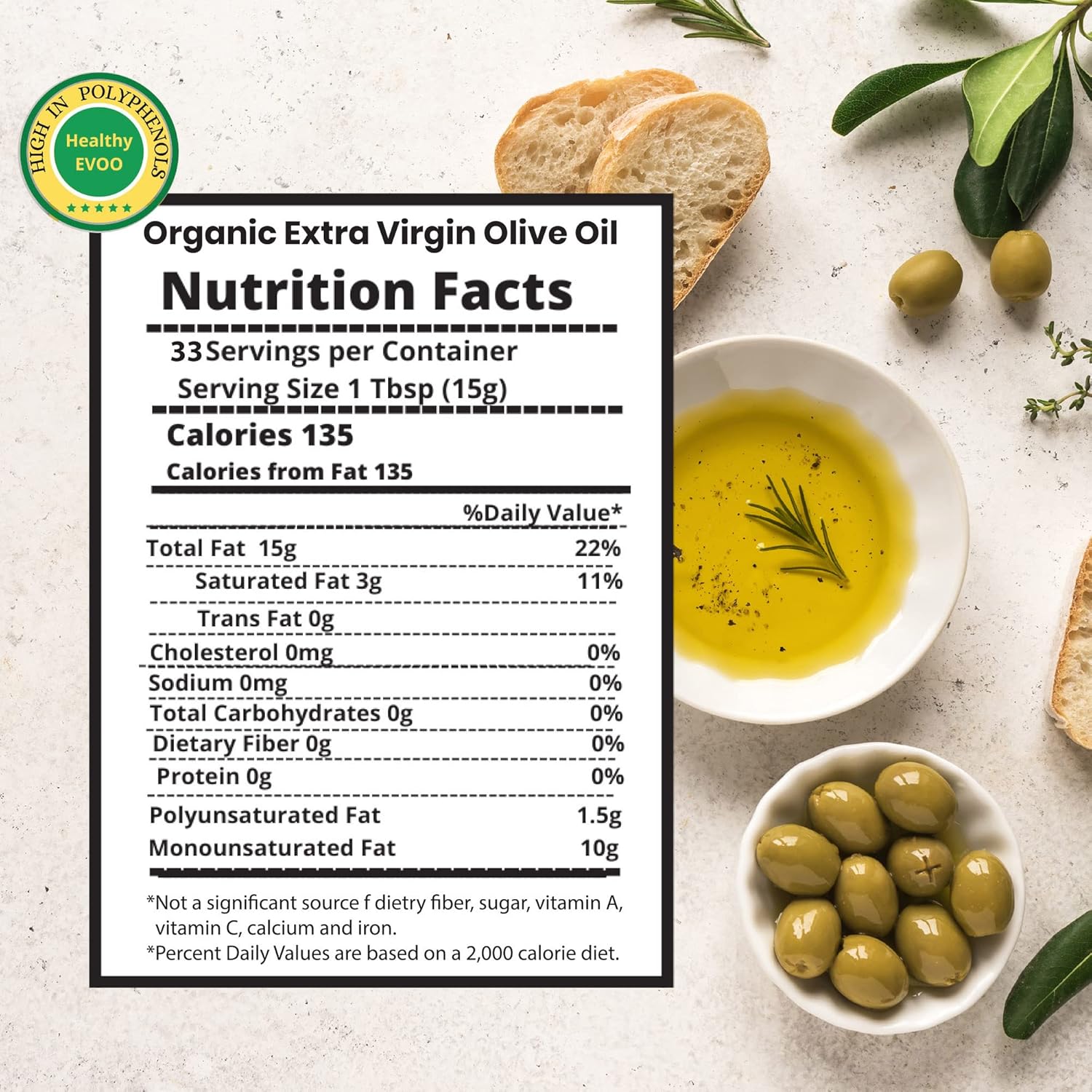 M.G. PAPPAS Italian Organic Olive Oil Extra Virgin Cold Pressed Award Winning, Unfiltered EVOO, Gluten-Free, Allergens Free Italian Olive Oil - Perfect for Salads, Dipping, Cooking, 16.9 Oz (500ml)