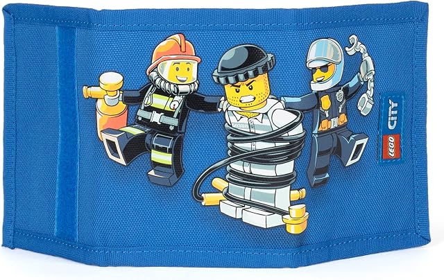 LEGO Kids Minifigure Wallet, Police and Fire, One Size, Lego Wallet