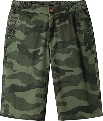 Mens Casual Cargo Shorts Summer Half Pant Multi-Pocket Utility Work Shorts Camo Combat Shorts Bermuda Shorts