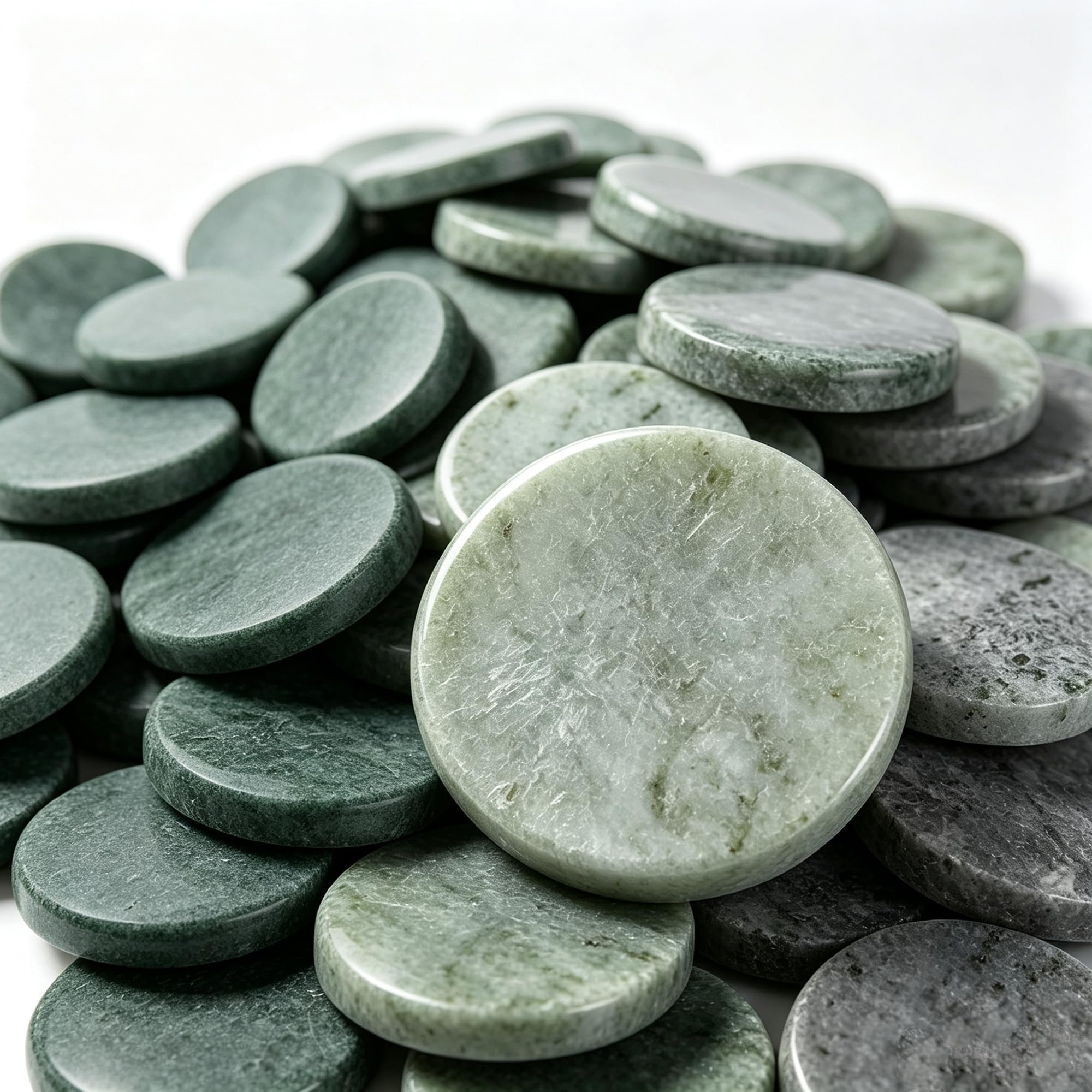 Skipping Stones - Piedras redondas lisas y planas para jugar al aire libre