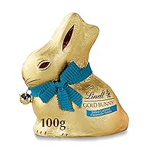 Lindt Gold Bunny, Coniglietto di Pasqua al Cioccolato al latte gusto Caramello Salato, Pasqua, Formato 100 g