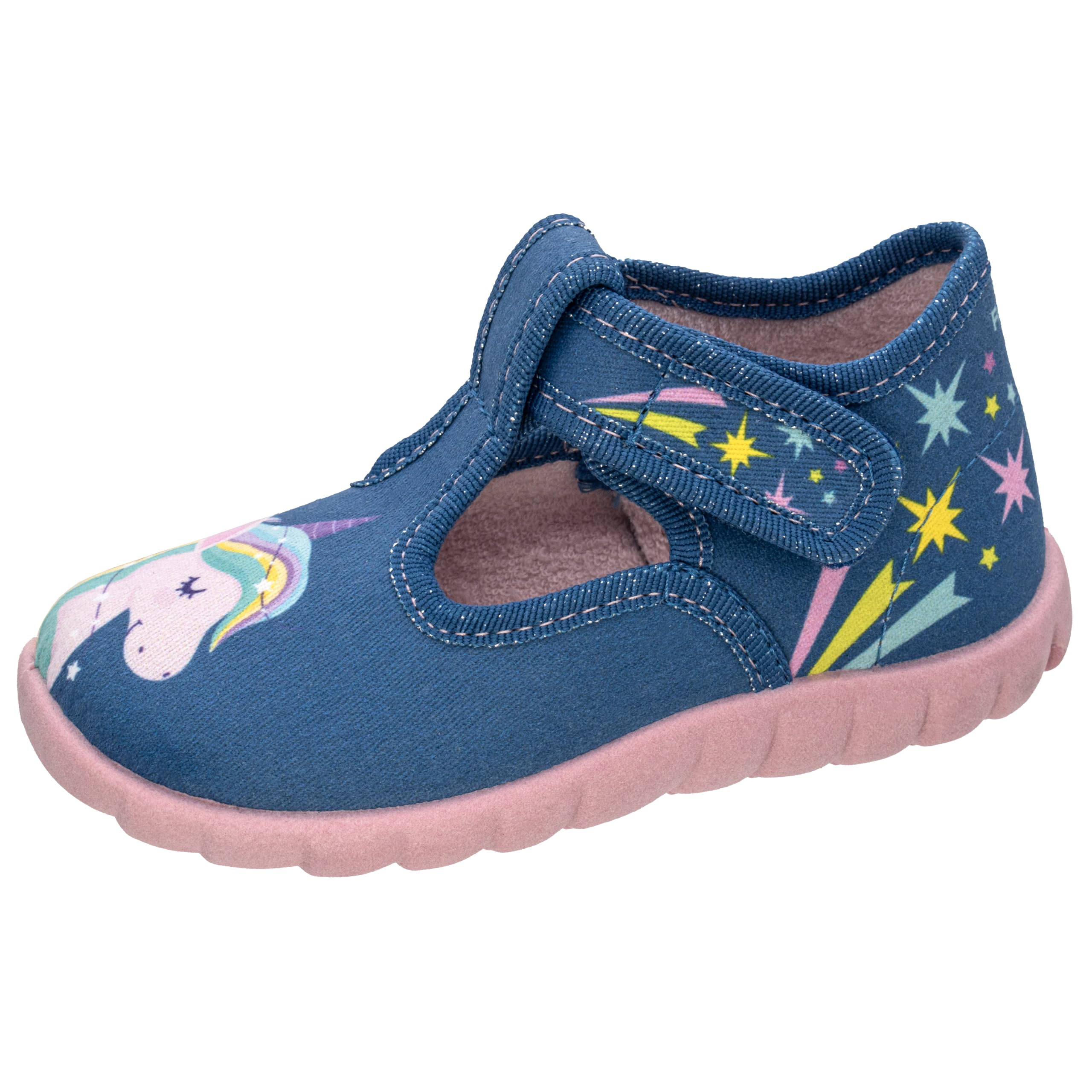 Fischer Girls' Flexi Slippers, blue, 5 UK Child
