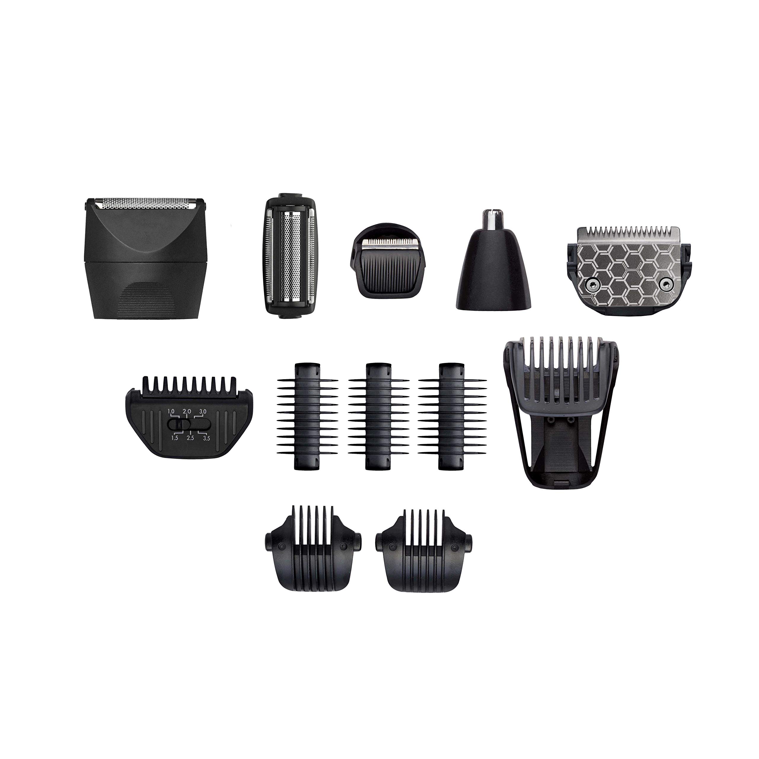 BaByliss MT890E Japanese Steel 12-1 Multitrimmer MT890E mit 12 Aufsätzen für Gesicht und Körper, wasserdicht, Kurzaufladung