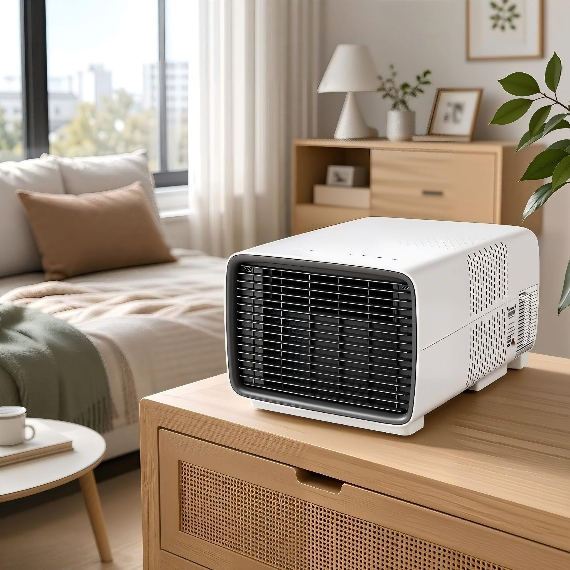 HEIHEIZI Camping Air Conditioner 2700 BTU 280W 45 dB Quiet CE