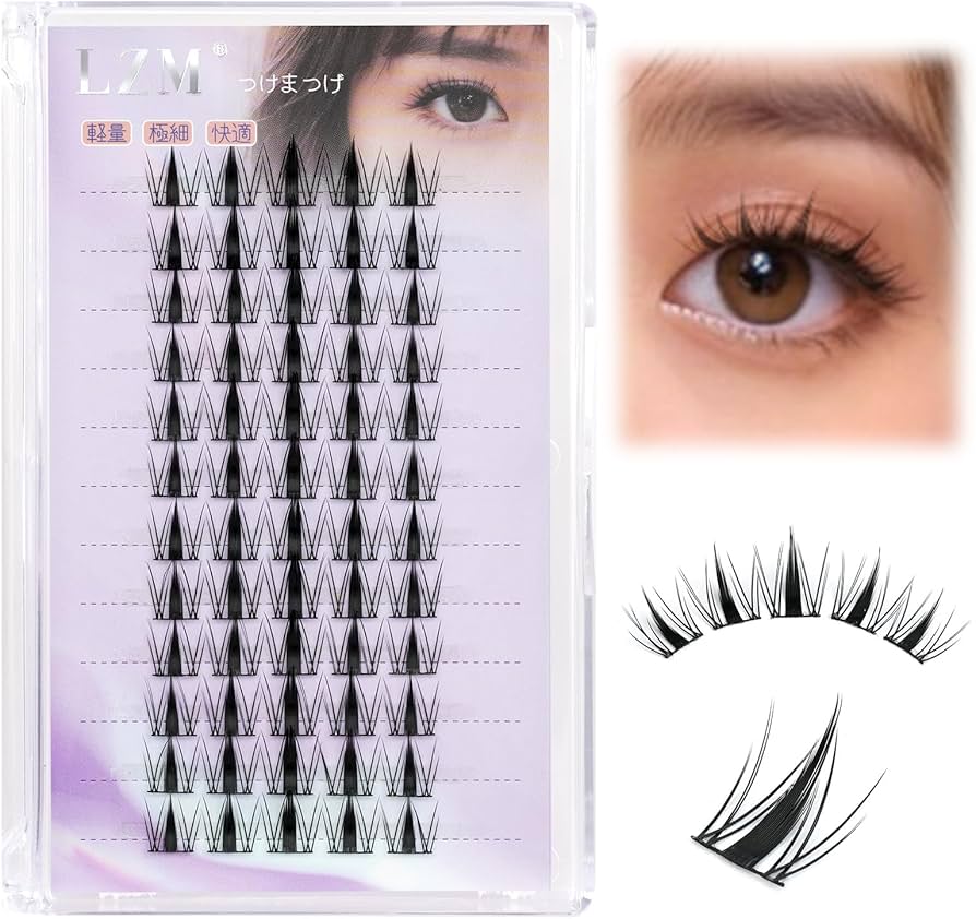 Amazon | LZM 部分つけまつげ 部分用 つけまつげ ナチュラル つけま