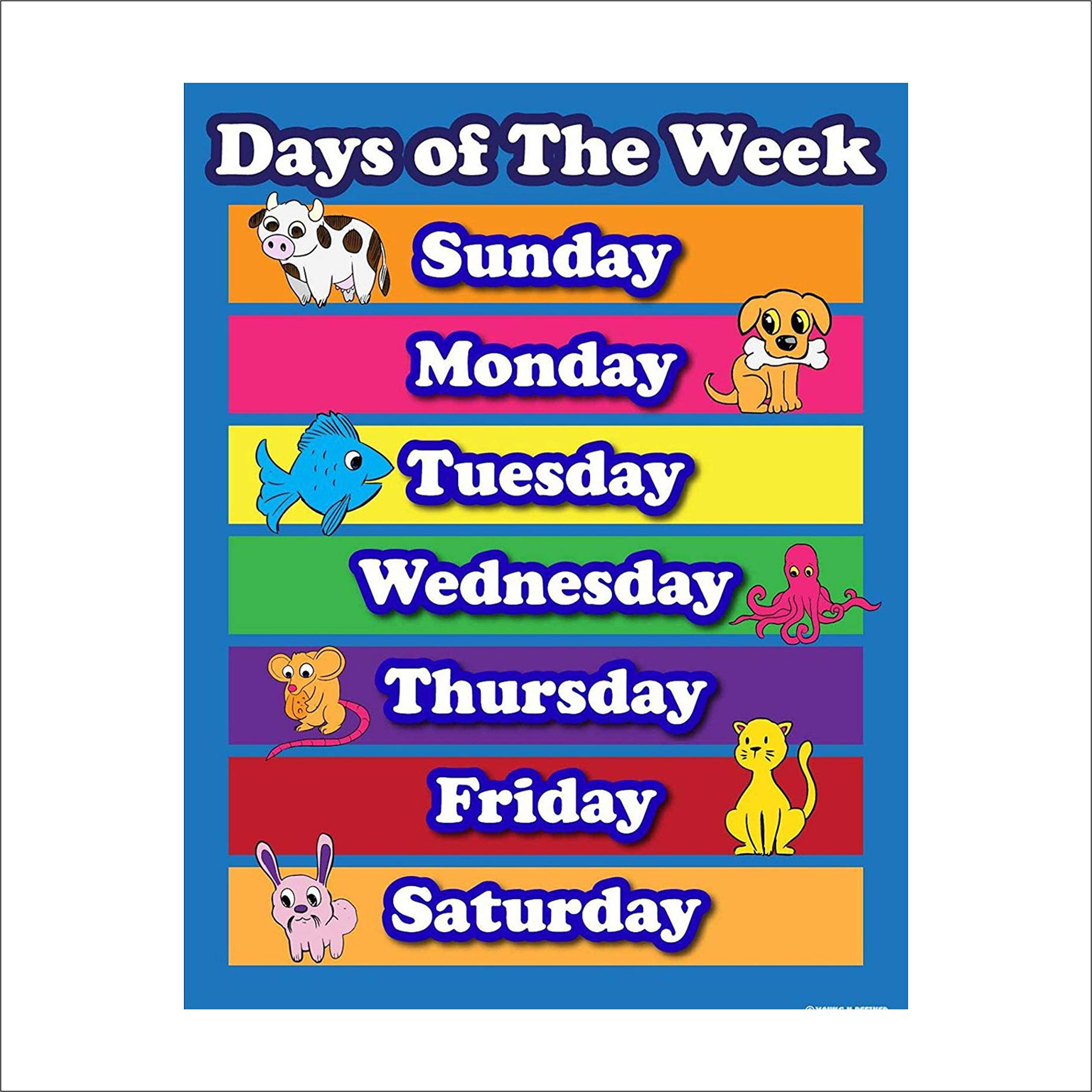 woopme Days of The Week Funny Family Cartoon Wall Stickers Kids Learning School Bedroom Home Hall Vinyl Printed Multicolored Decals L X H 39 X 50 Cms (B08Z2ZQLWT) Amazon Price History, Amazon Price Tracker