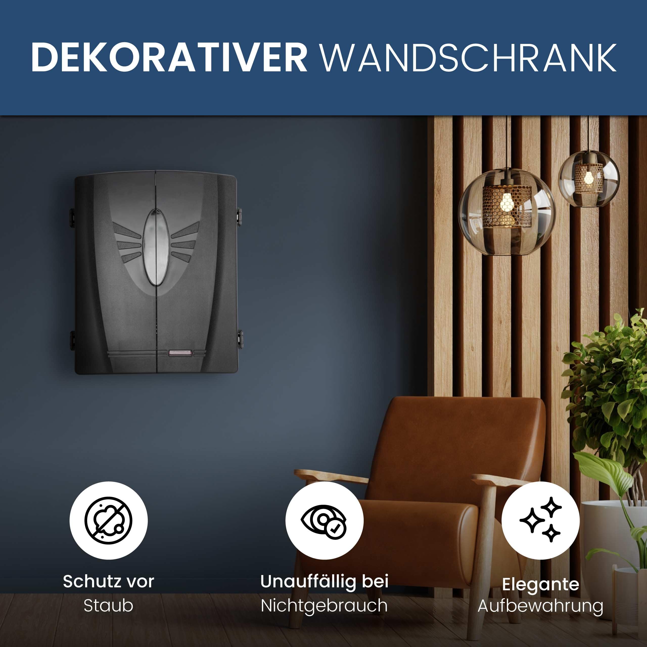 Elektronische Dartscheibe Dartona CB160 Cabinett | Offizielle Turniergröße | Dartscheibe elektronisch | Turnierscheibe mit 33 Spielen und über 160 Varianten
