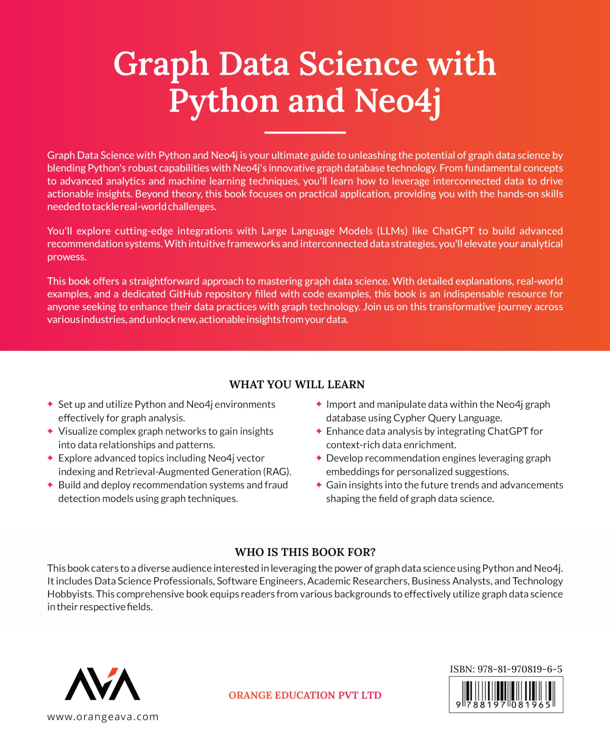Graph Data Science with Python and Neo4j: Hands-on Projects on Python and Neo4j Integration for Data Visualization and Analysis Using Graph Data ... & Big Data Analytics — Applied Path, Band 1)