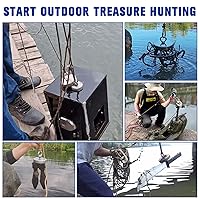 Vista 7 de Neodymium Fishing Magnet, 500 lbs Strong Magnet Fishing, Magnetic Fishing Magnets, Rare Earth Magnet with Countersunk Hole Eyebolt for Retrieving