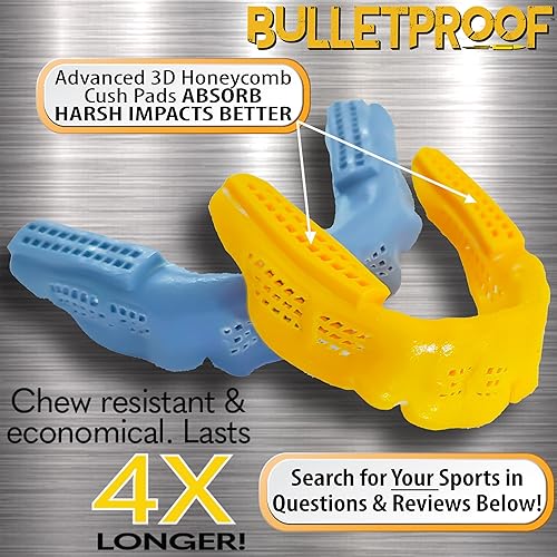Miniatura 6 de A prueba de balas el protector bucal más delgado del mundo es 3 veces más fuerte! Tirantes Deportes MMA Bandera BJJ Fútbol Baloncesto Hockey