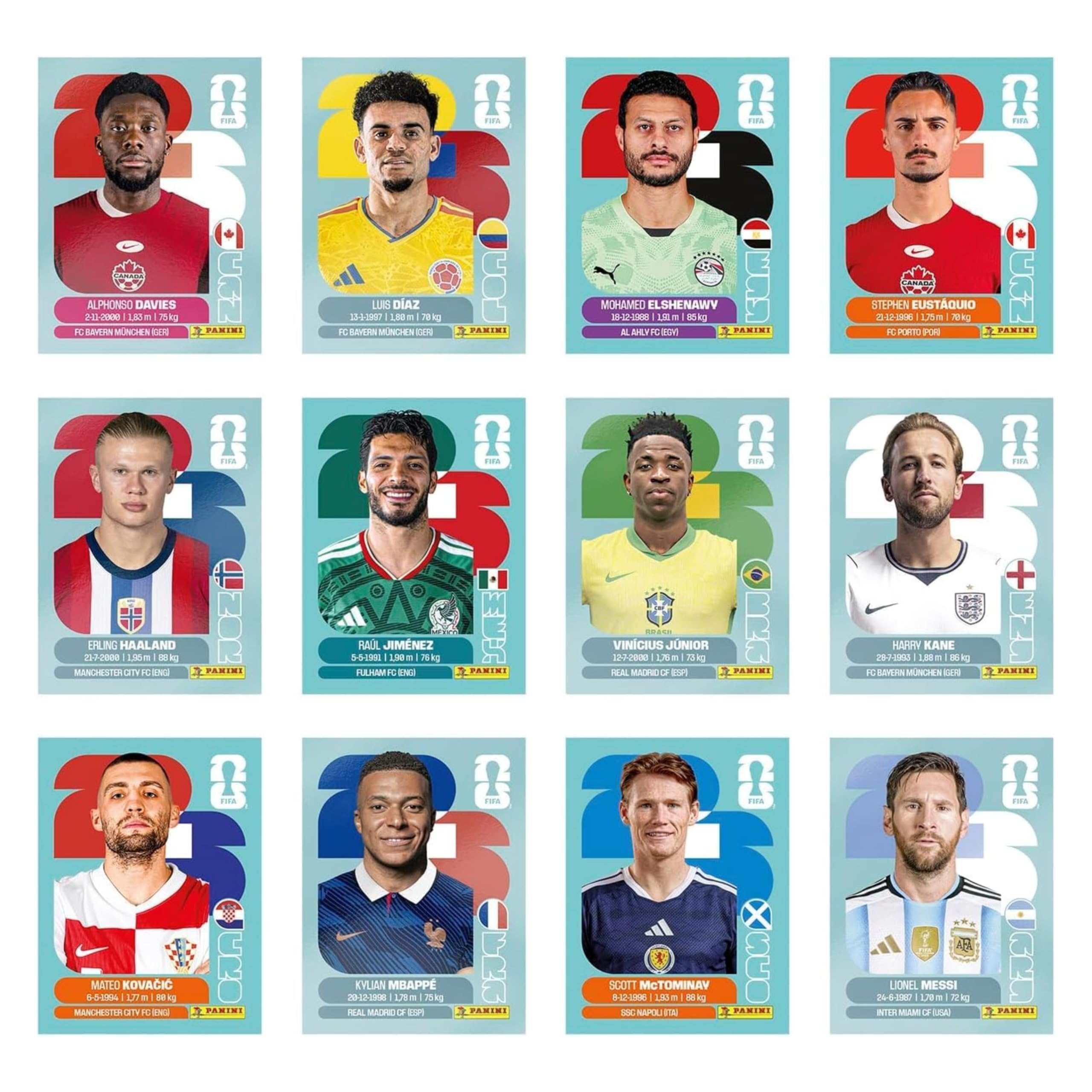 Panini FIFA World Cup 2026 confezione booster multicolore da 50 pezzi