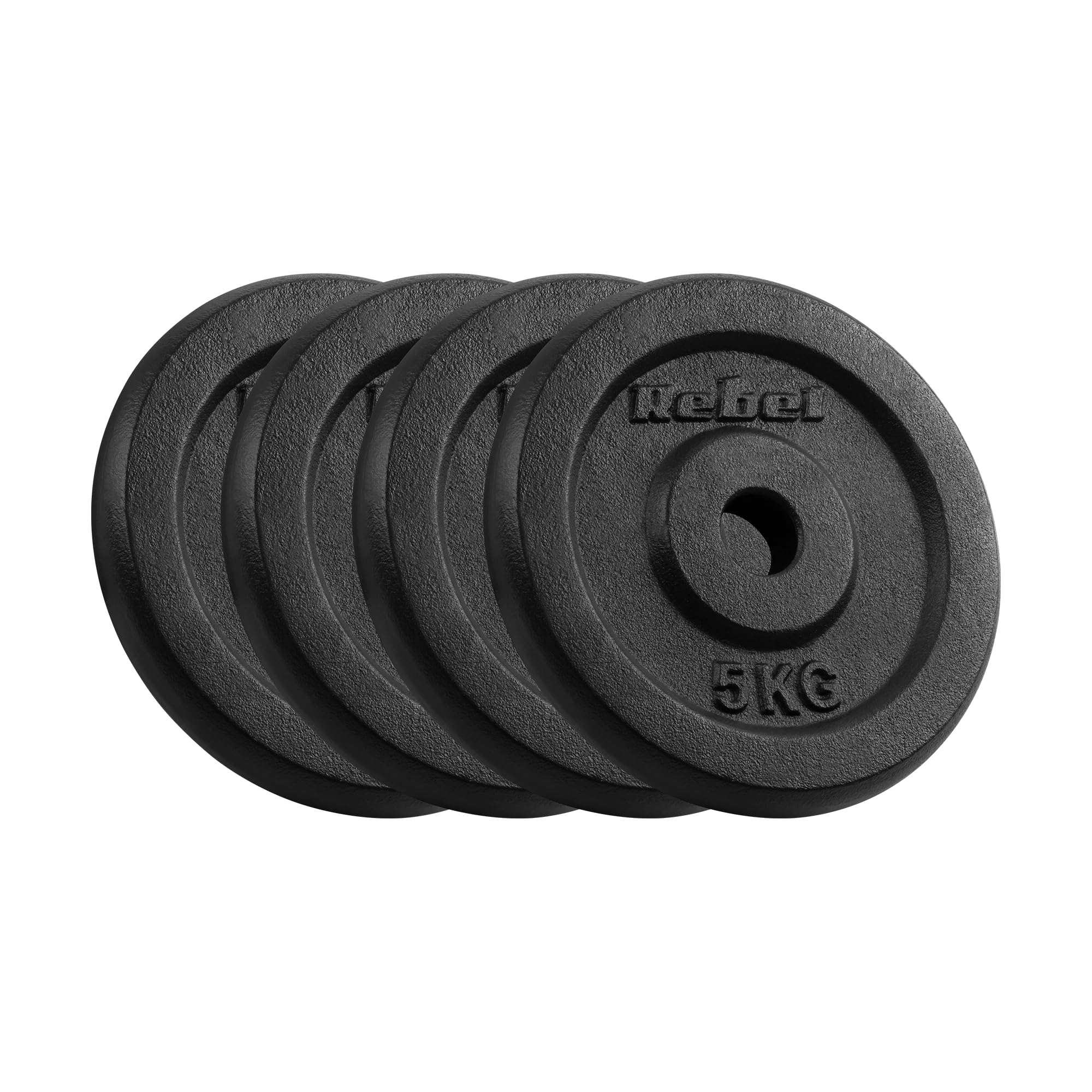 Rebel Zestaw Obciążeń Żeliwnych 4x5kg Otwór 31mm Talerz Klasyczny RBA-2128