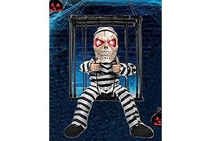 Creepy Animated Halloween Candy Bowl with Screaming Skull