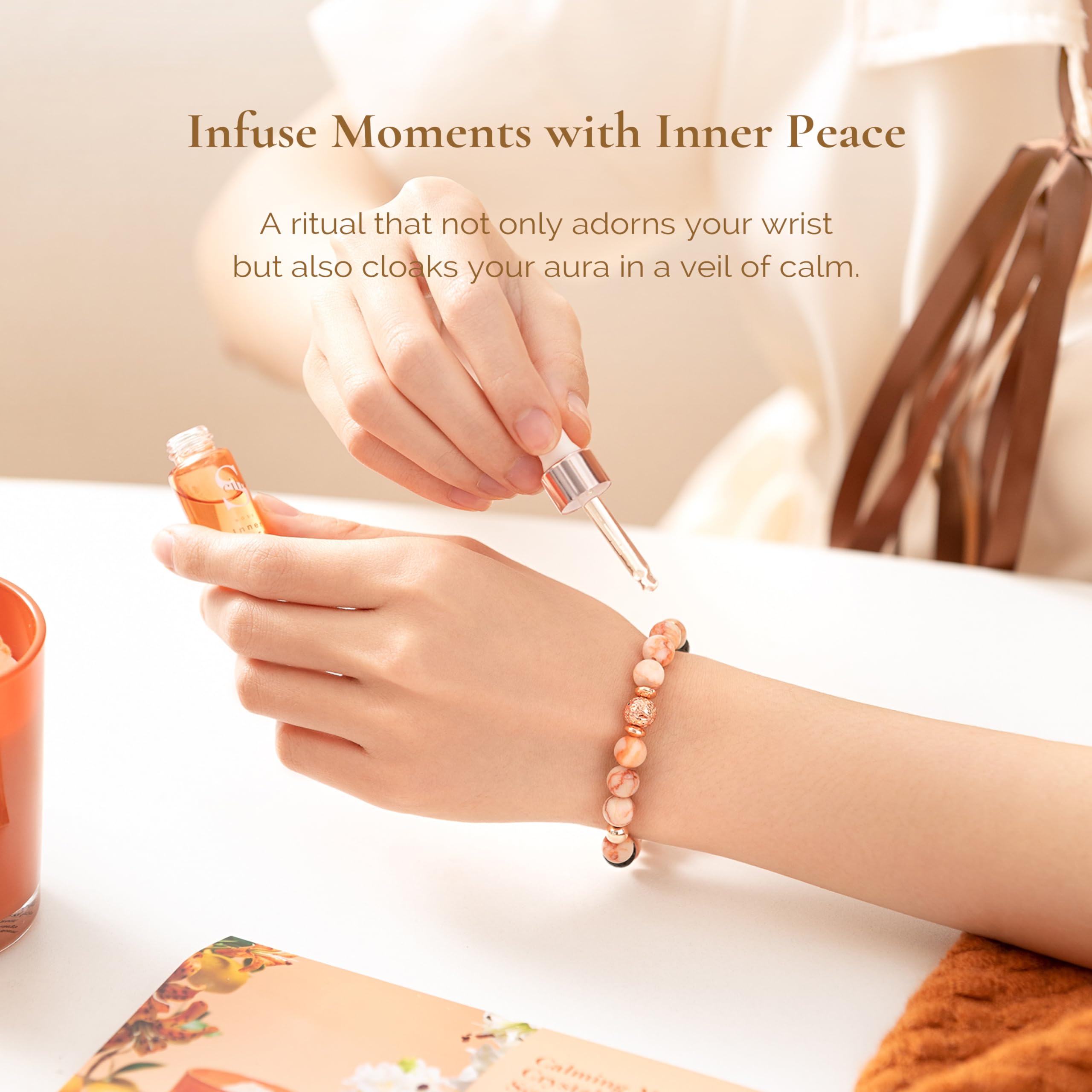 Diffuser armband - Zonnesteen – Leaf & Lavender