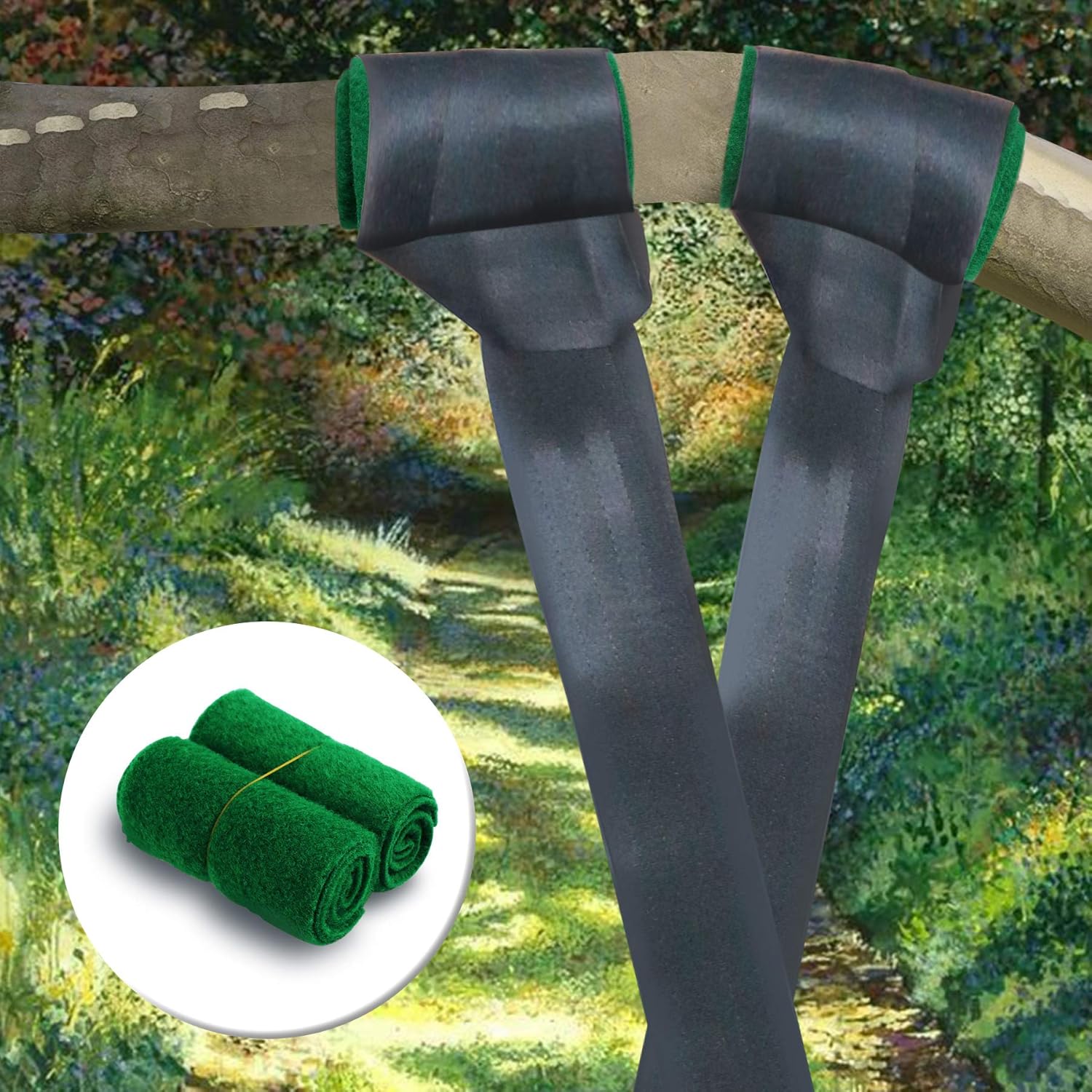 Tree Swing Hammock Straps, 5FT Long Hammock Hanging Kit Accessories with 2 Heavy Duty Safer Carabiner (Holds 2200LBS) Perfect for Outdoor Camping Garden : Patio, Lawn & Garden