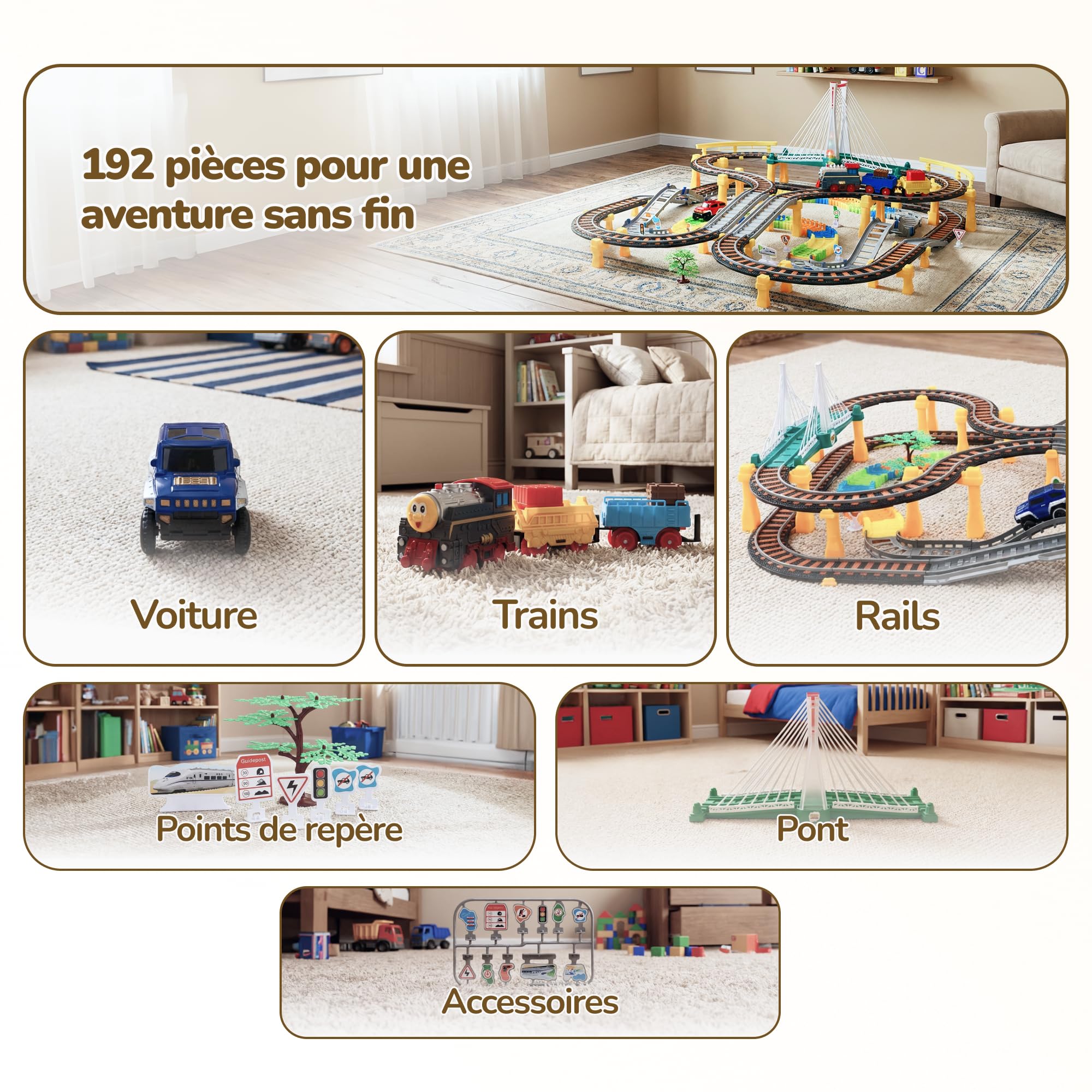 Circuit Électrique 2en1 pour Enfants