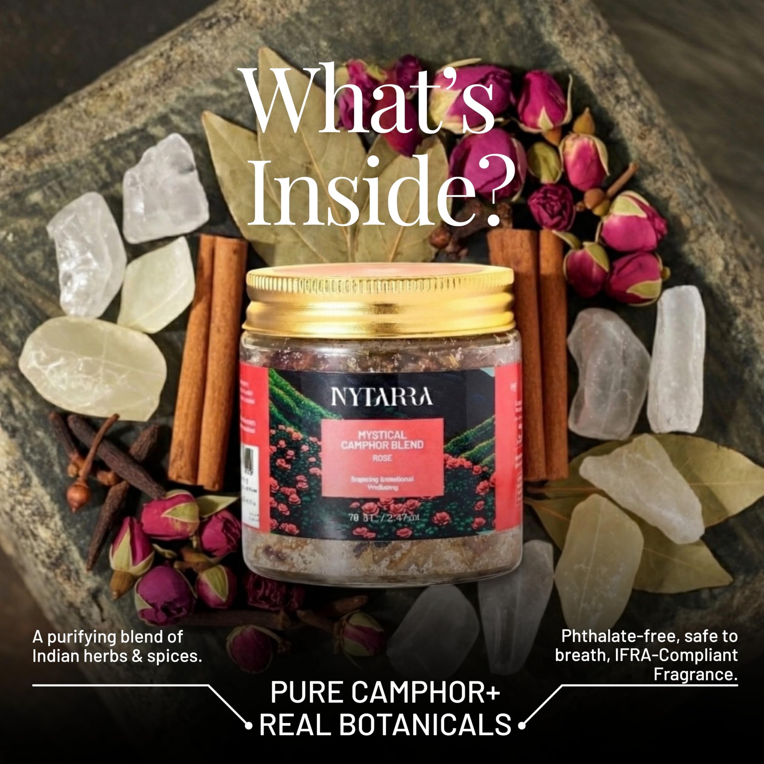 Nytarra Rose Camphor Blend - Diffuser & Puja Rituals -4 Nytarra Rose Camphor Blend - Diffuser & Puja Rituals -4