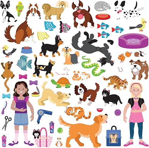 Miniatura 4 de Juego con pegatinas en relieve, de la marca Melissa & Doug, Libro de actividades "lugar de mascotas" con adhesivos acolchados