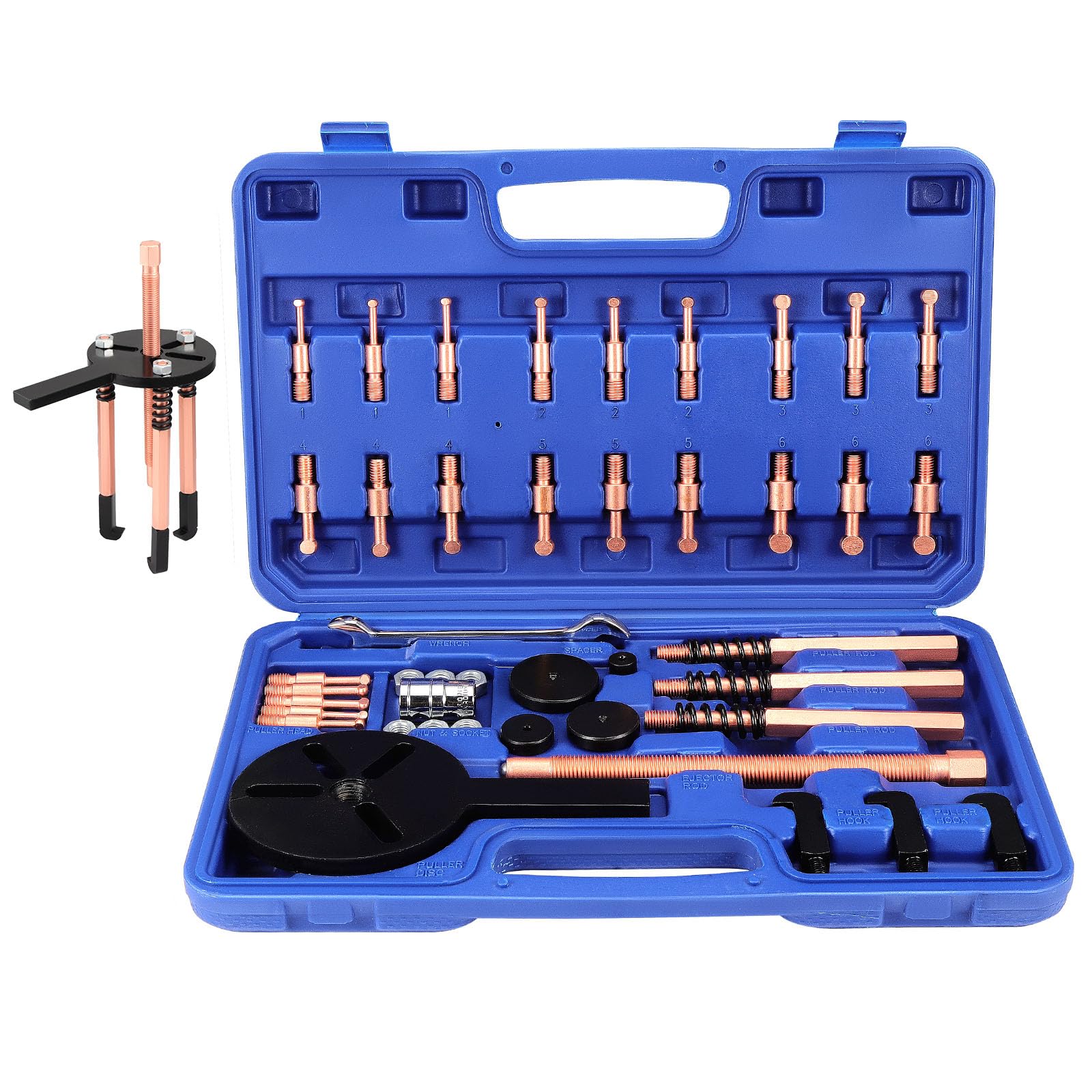 Kit 14 Pezzi Estrattori Cuscinetti | Separatori Per Meccanica | Con Guanti | Acciaio CR-V - Foto 8