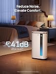DREO 73 Pint Smart Déshumidificateurs pour sous-sols, Energy Star 6.0 Déshumidificateur, silencieux 41dB, Contrôle automatique de l'humidité, 3 Vitesses du ventilateur, 24H Timer, avec Drain Hose, pour la maison jusqu'à 2000 Sq Ft, Salle de bain & Chambre