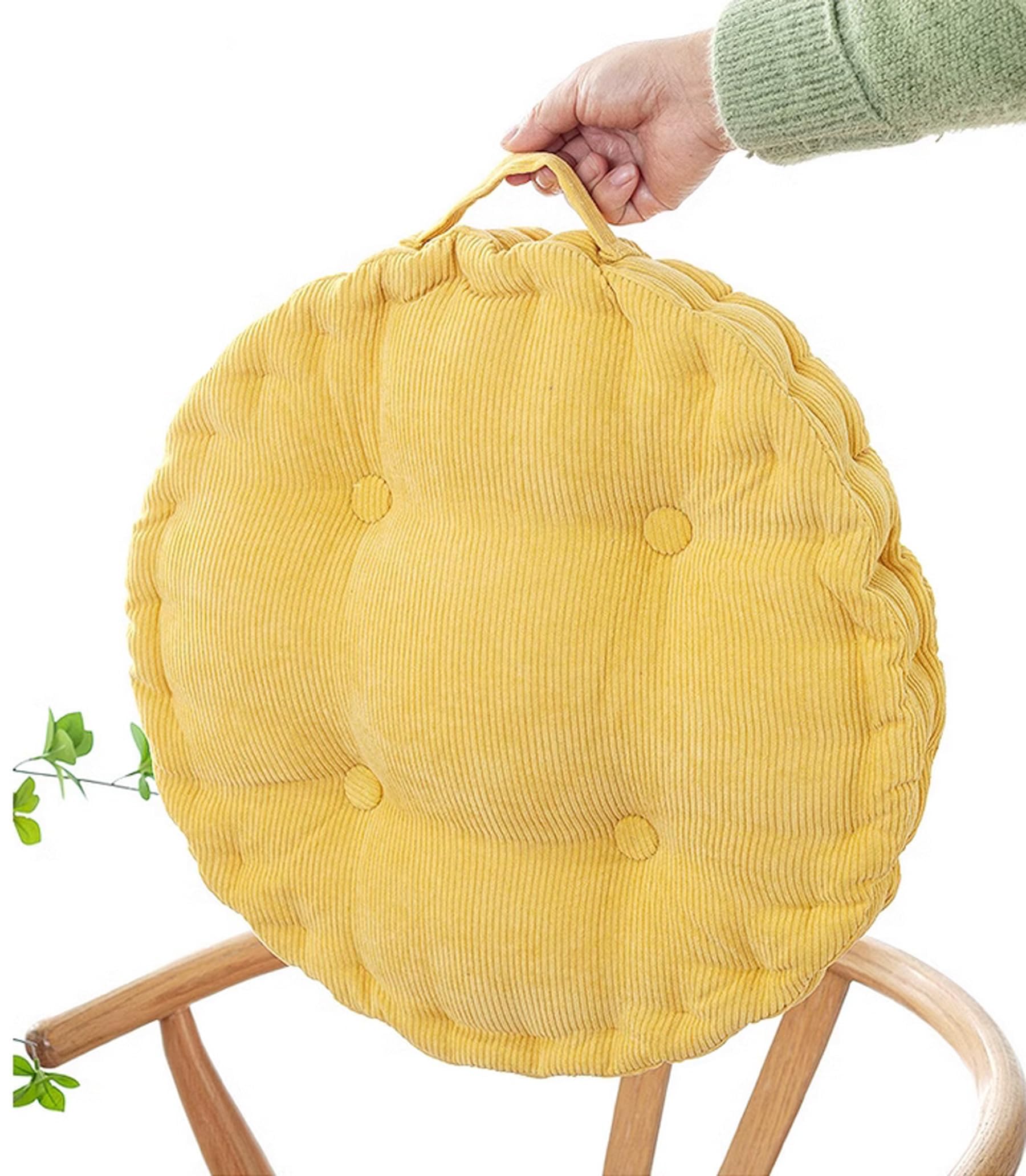 Cuscini Rotondi Per Interni Ed Esterni | 100% Cotone, Design Gufo 45x45 Cm | Morbidi E Lavabili - Foto 4