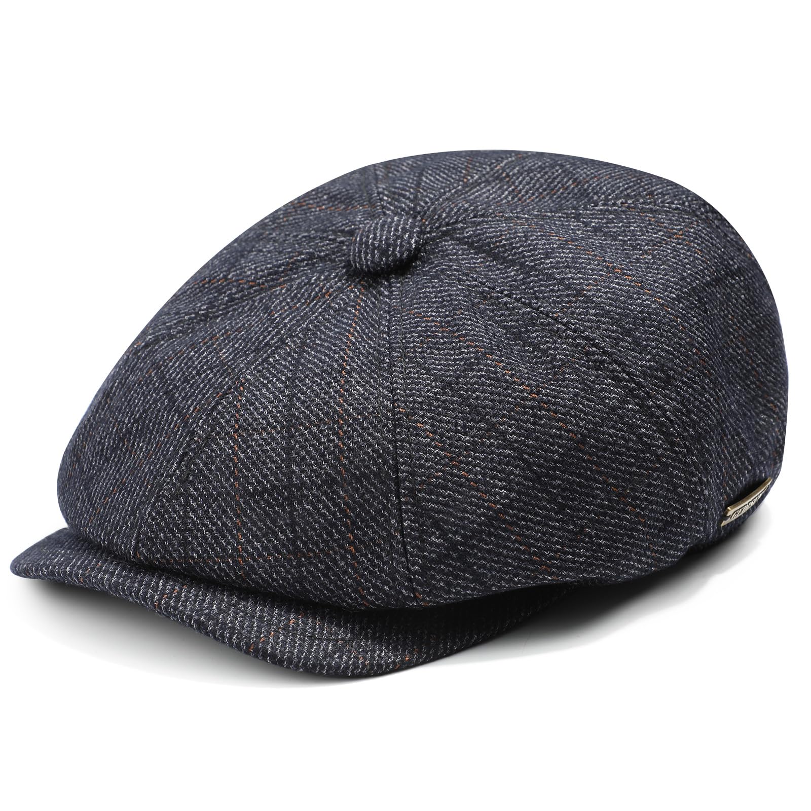SumoluxSumolux Newsboy Cap for Men Wool Classic 8 Panel Vintage Gatsby Lvy Cabbie Hat Flat Beret Cap