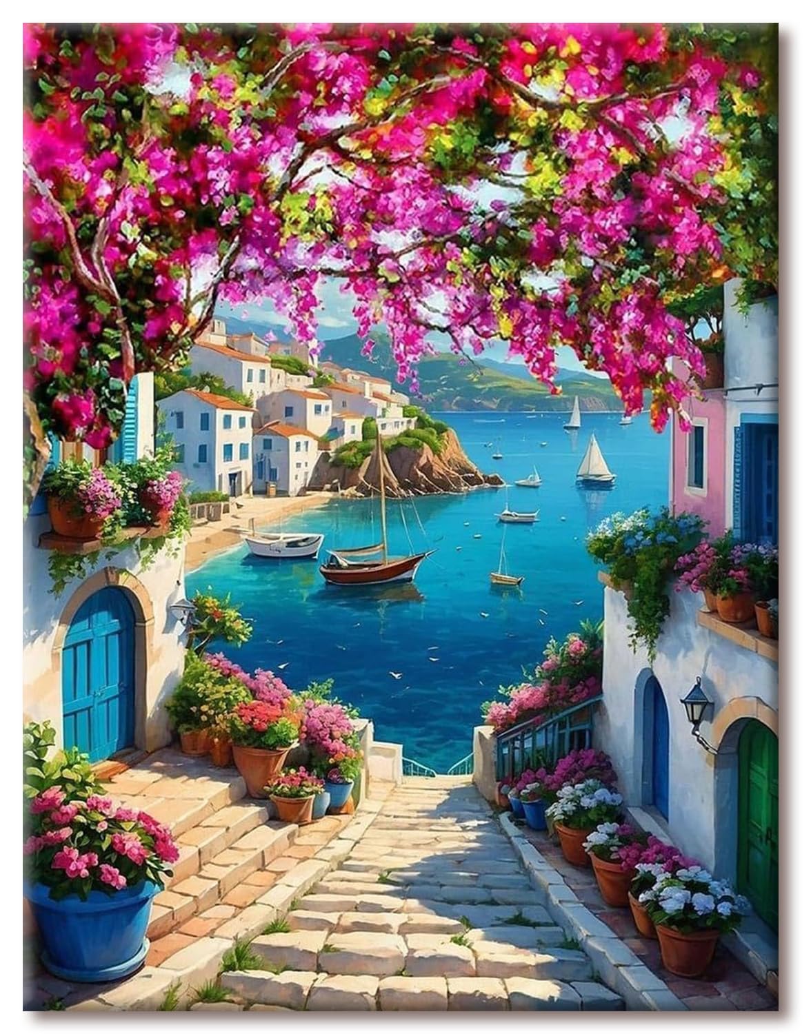 AG.AIIEU Diamond Art Kits Landscape, 5D Diamond Painting Kits for Adults Wall Art, Dcrystal Art Kits for Adults, DIY Gem Crystal Art for Home Wall Decor 12x16inchs