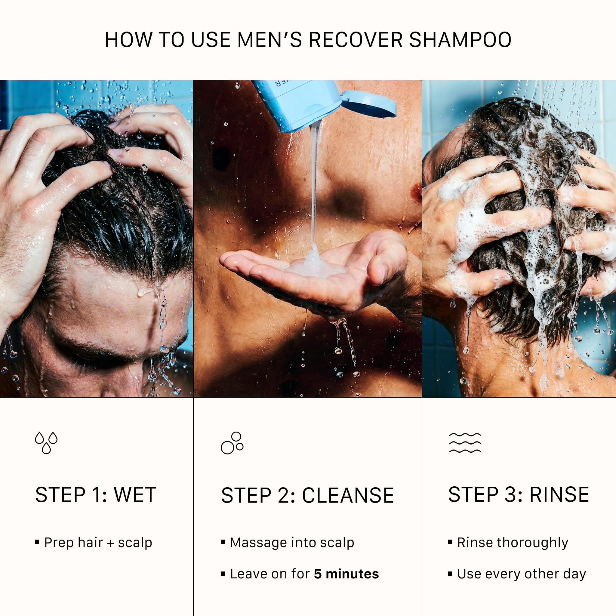 ACTIIV Recover - Tratamiento de limpieza espesante para hombres, 6 onzas