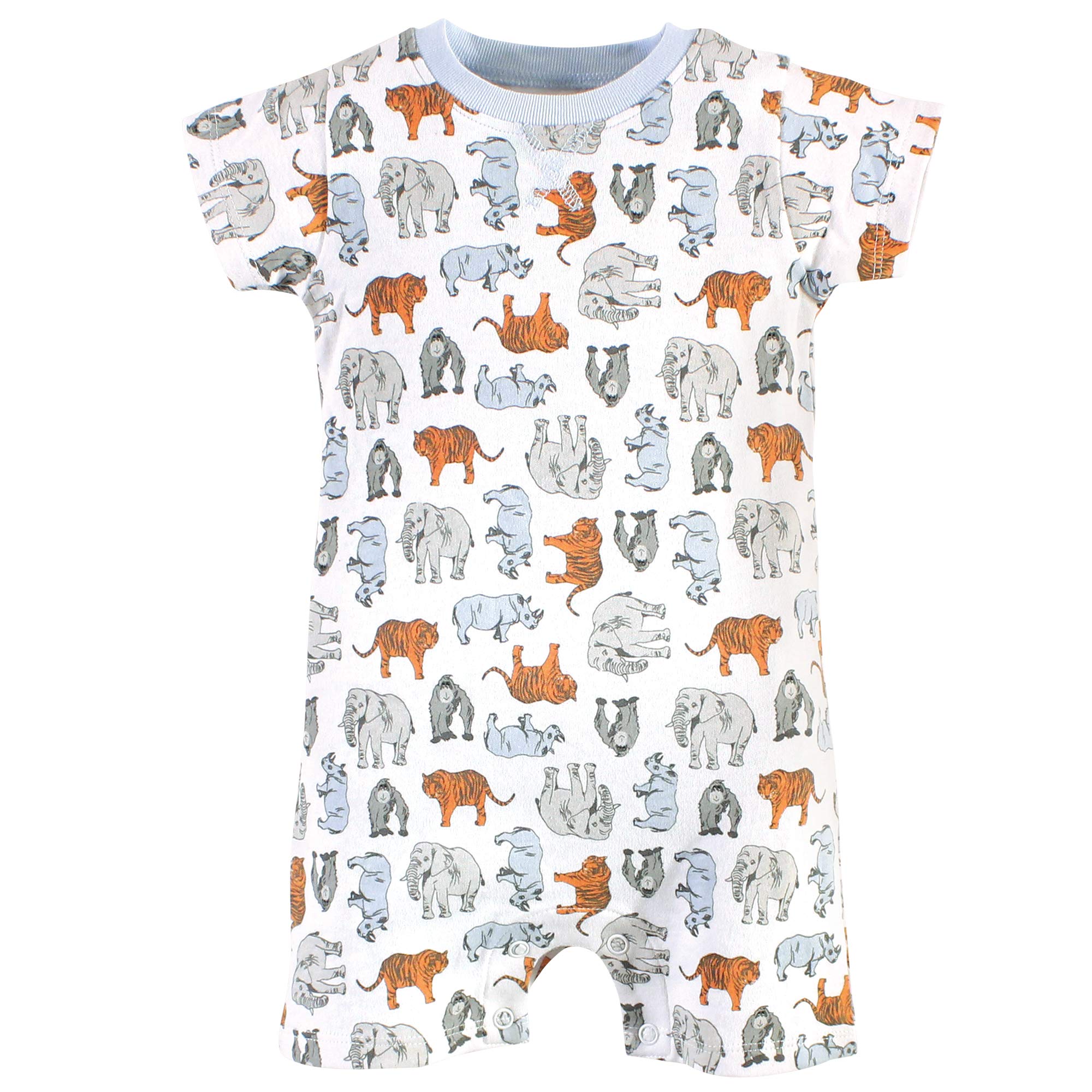 Touched by Nature Baby Organic Cotton Rompers, Endangered Polar Bear Peleles Unisex bebé